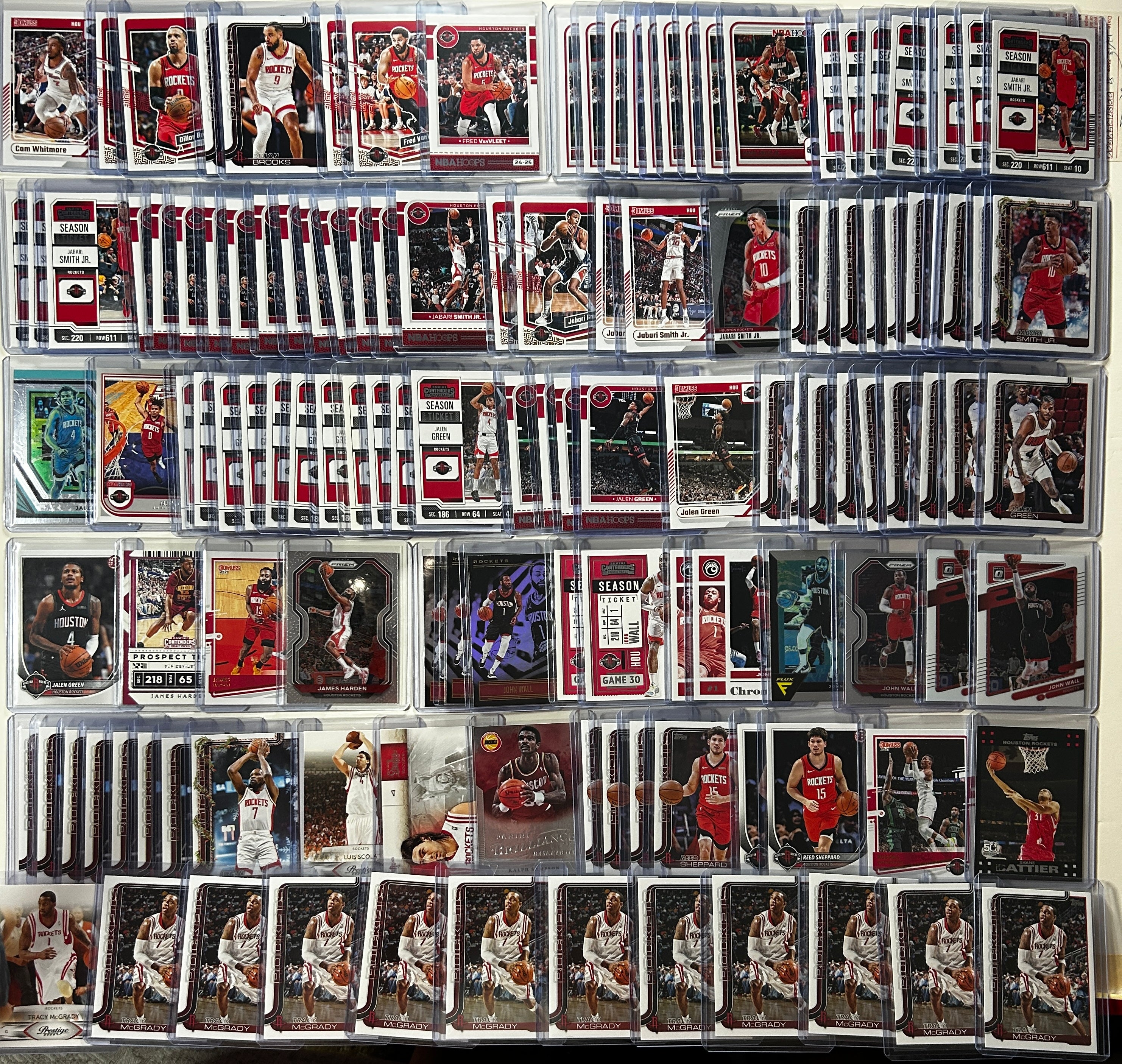 2020-2025 Panini Houston Rockets Base + SP + Insert Lot Durant Amen Sengun (x227)