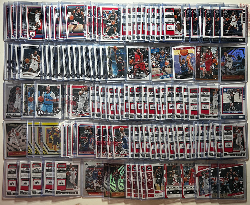 2020-2025 Panini Los Angeles Clippers Base + SP + Insert Lot (x332)