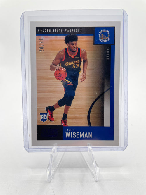 2020-21 Panini Chronicles Score James Wiseman Purple Rookie SP /49