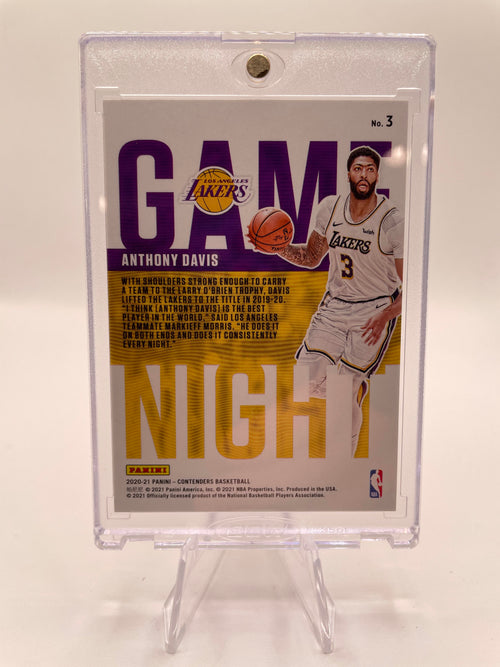 2020-21 Panini Contenders Anthony Davis Game Night Orange Cracked Ice SP /25