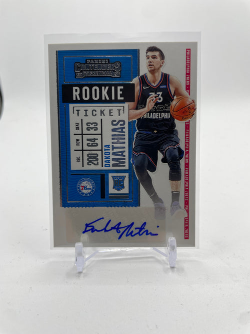 2020-21 Panini Contenders Dakota Mathias Rookie Ticket Auto