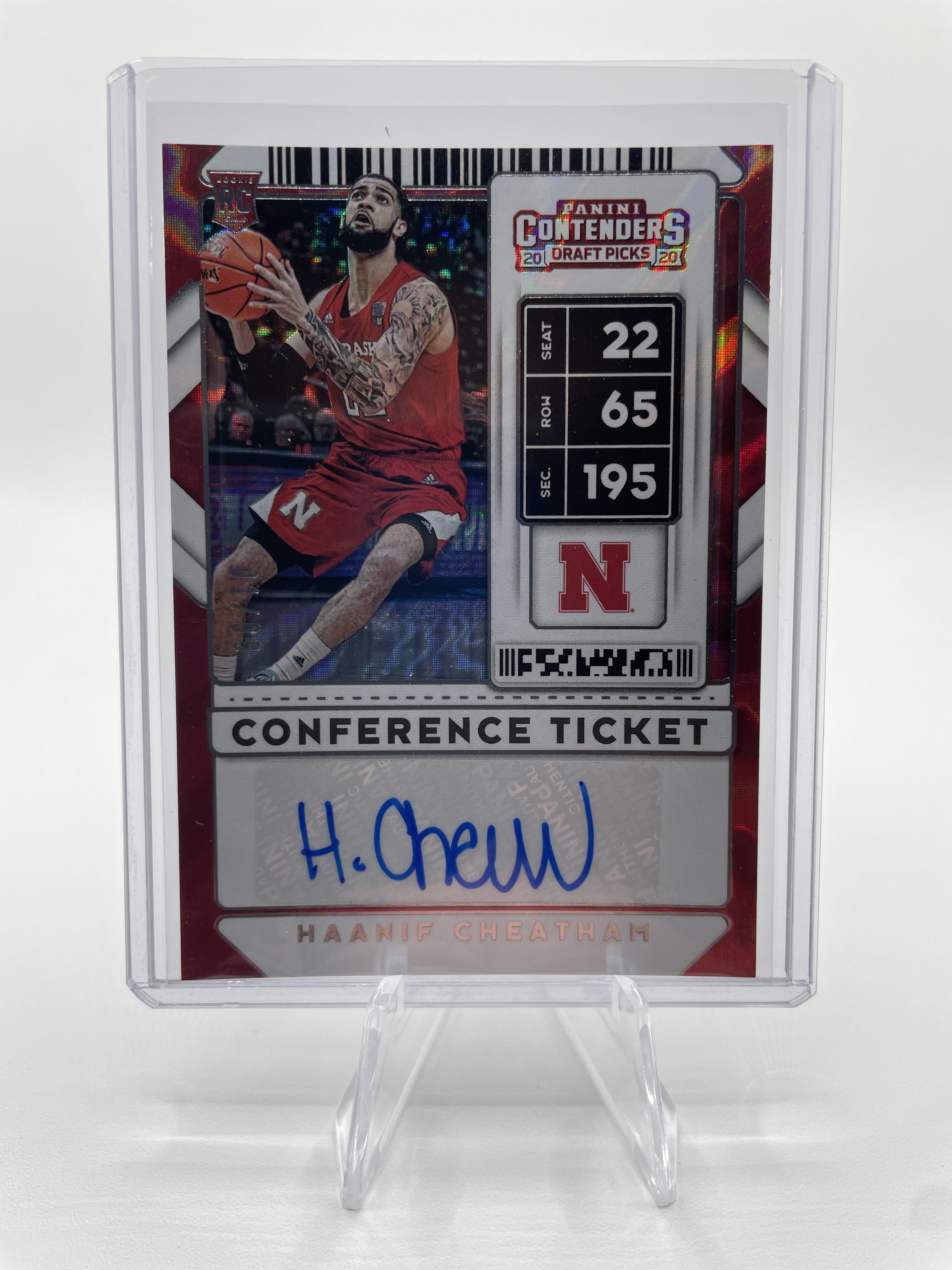 2020-21 Panini Contenders Haanif Cheatham Conference Ticket Ice Rookie Auto /99