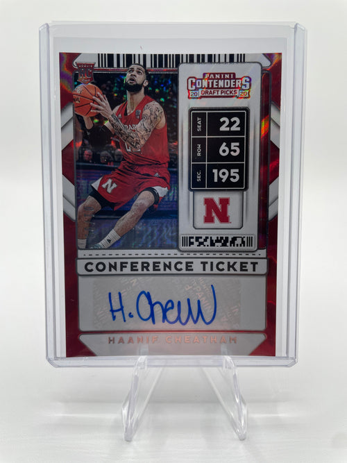 2020-21 Panini Contenders Haanif Cheatham Conference Ticket Ice Rookie Auto /99