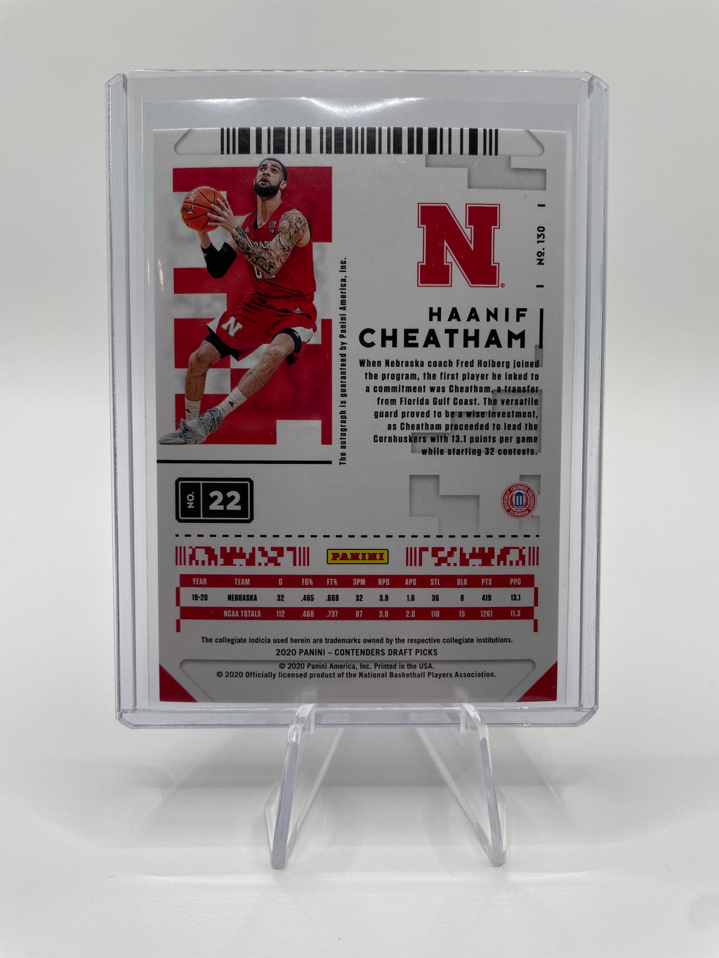 2020-21 Panini Contenders Haanif Cheatham Conference Ticket Ice Rookie Auto /99