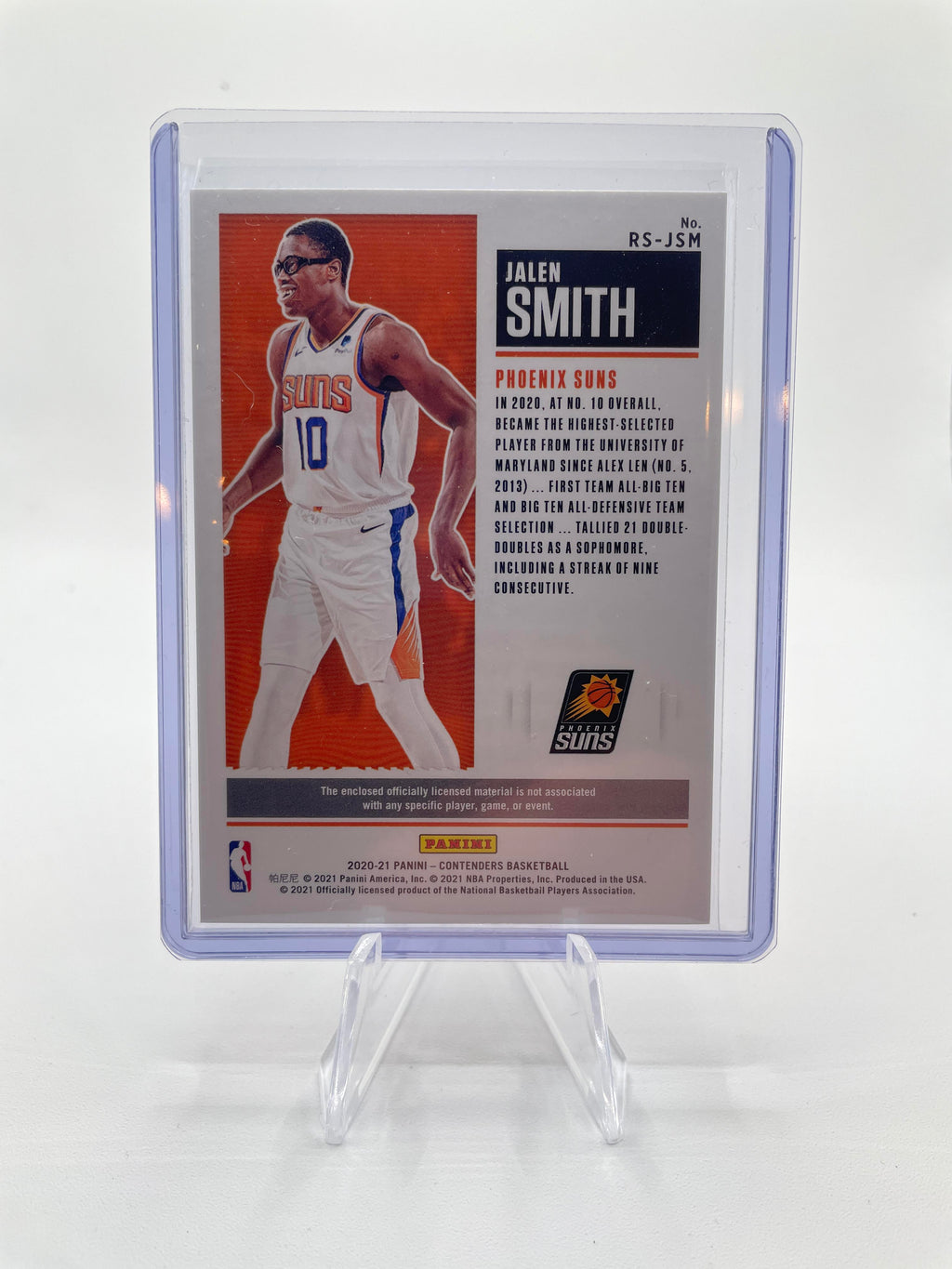 2020-21 Panini Contenders Jalen Smith Rookie Ticket RC Patch