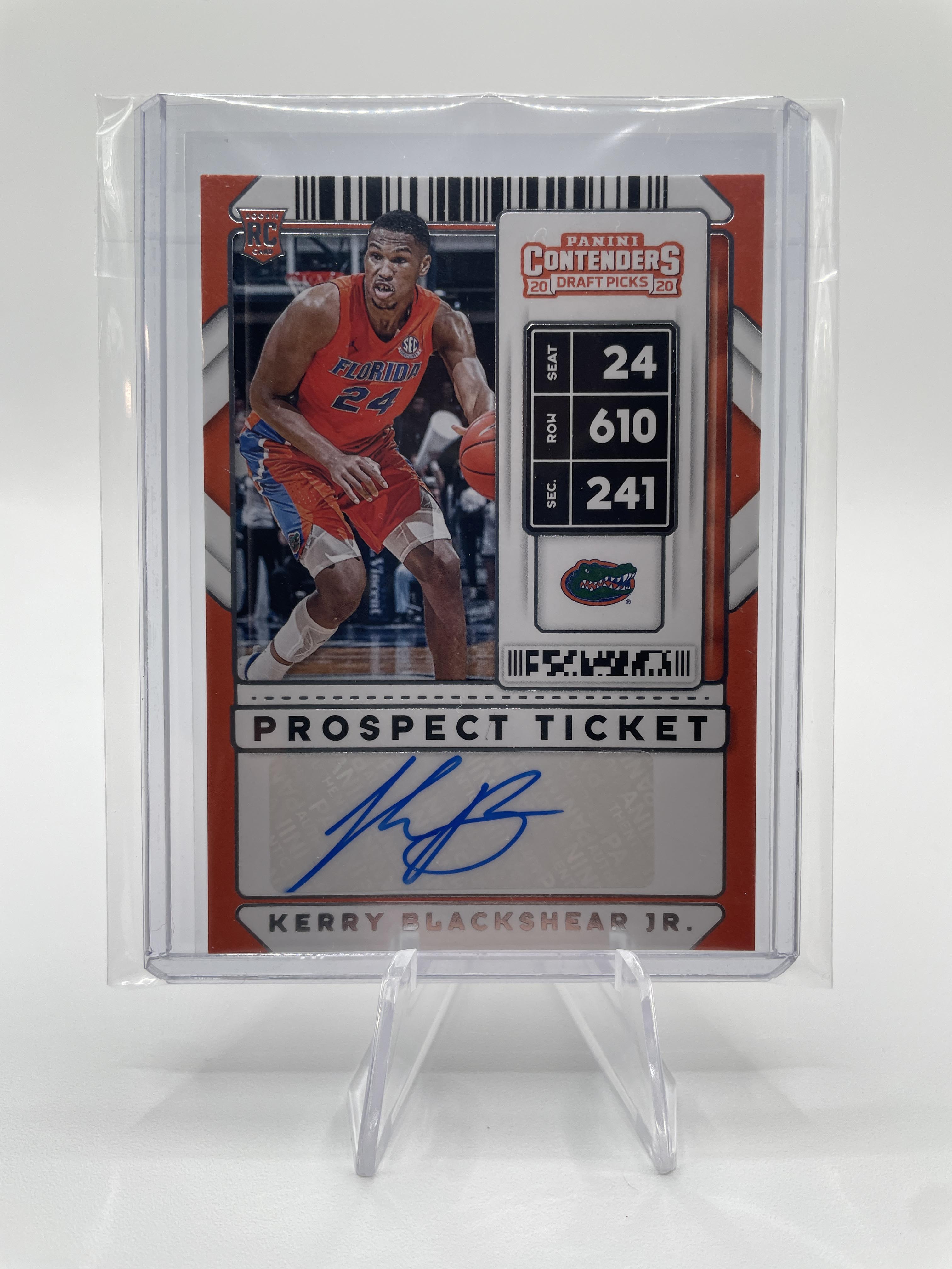 2020-21 Panini Contenders Kerry Blackshear Prospect Ticket Rookie Auto #24