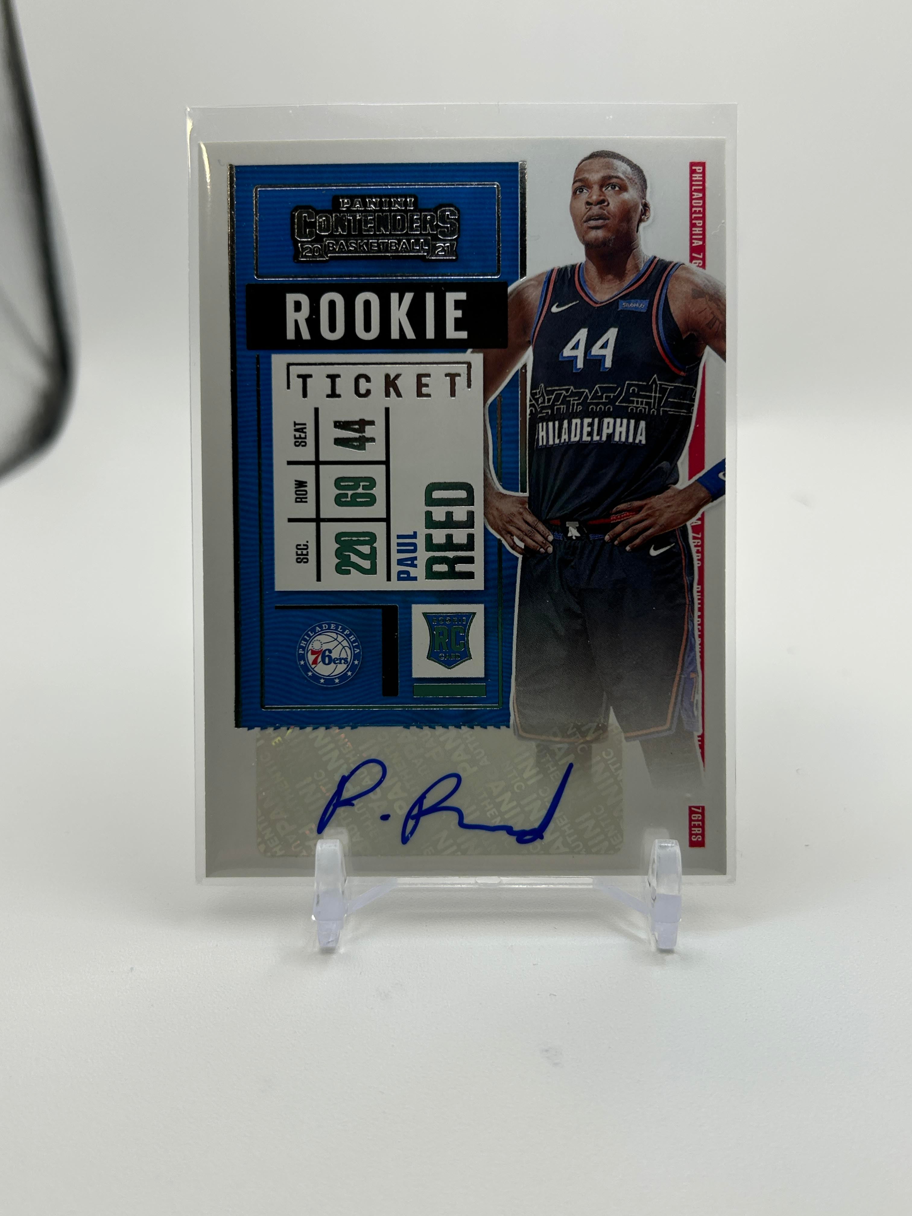 2020-21 Panini Contenders Paul Reed Rookie Ticket Auto