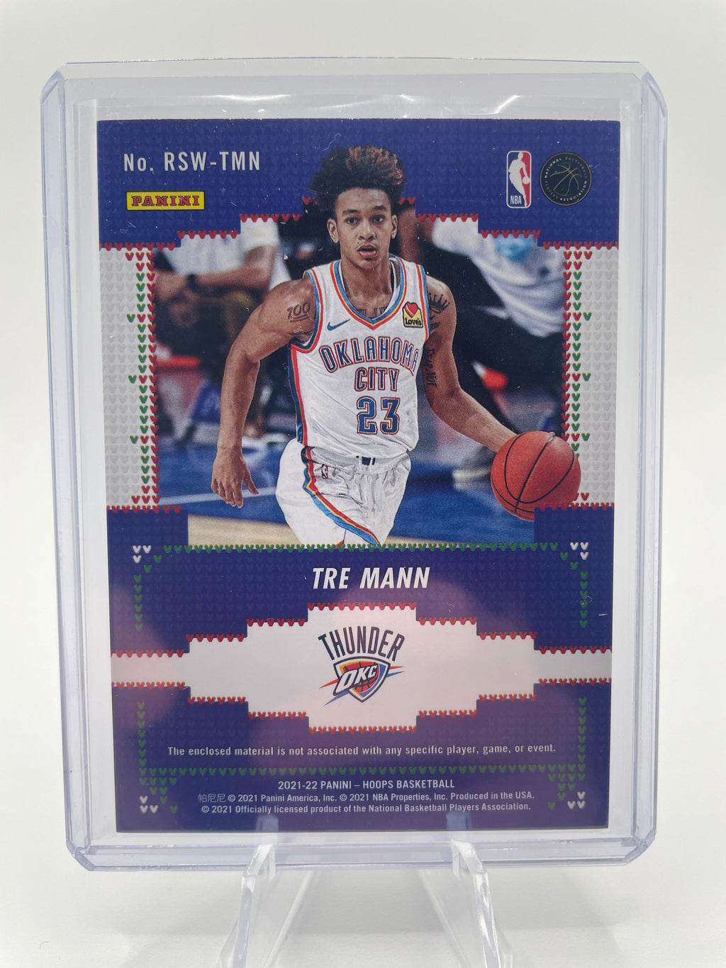 2020-21 Panini NBA Hoops Tre Mann Rookie Sweaters Winter Edition #RSW-TMN