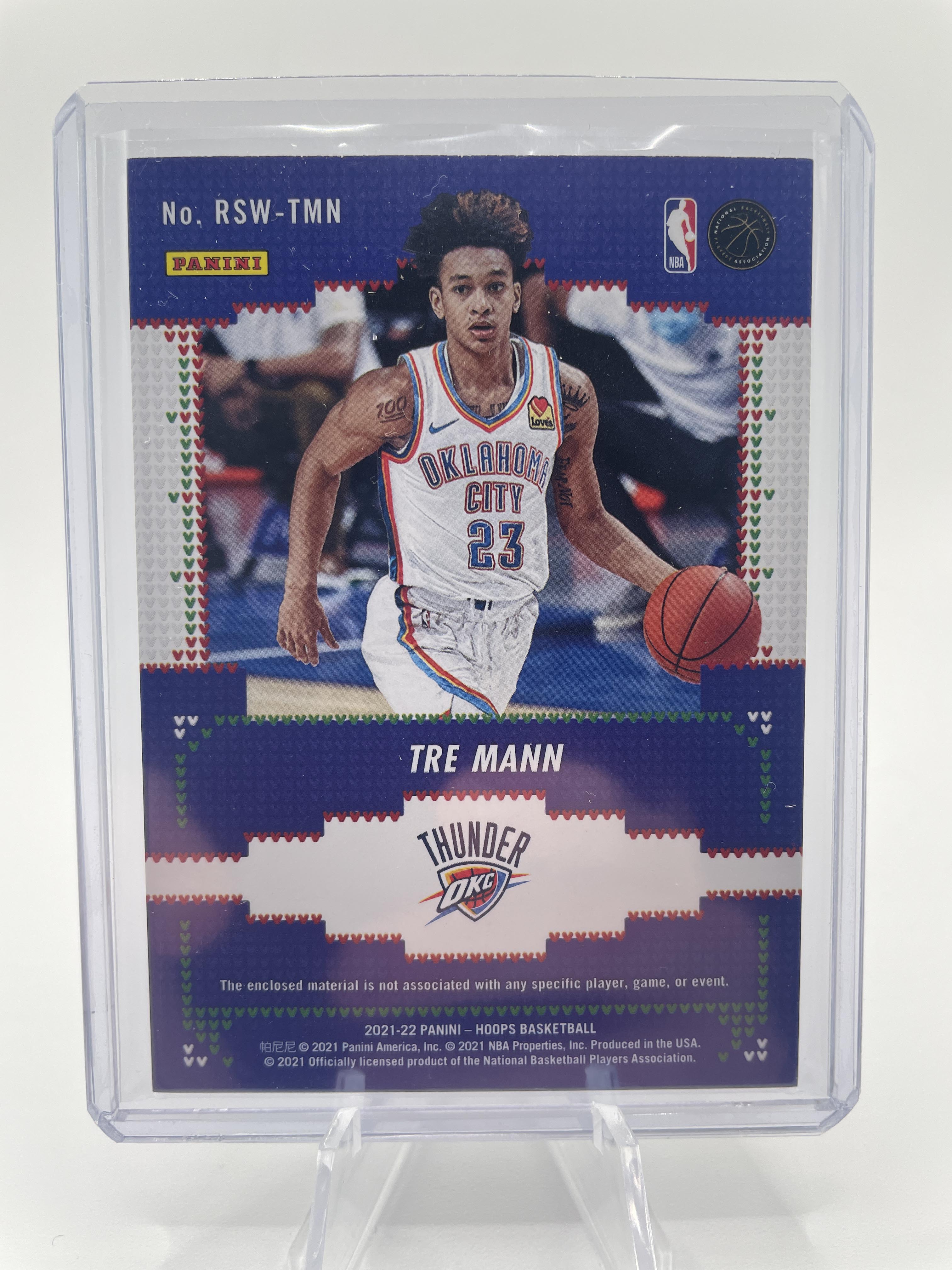 2020-21 Panini NBA Hoops Tre Mann Rookie Sweaters Winter Edition #RSW-TMN