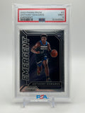 2020-21 Panini Prizm Anthony Edwards Emergent Rookie PSA 8