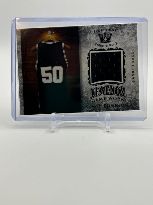 2020 Sportkings Volume 2 David Robinson Legends Game-Word Patch SP