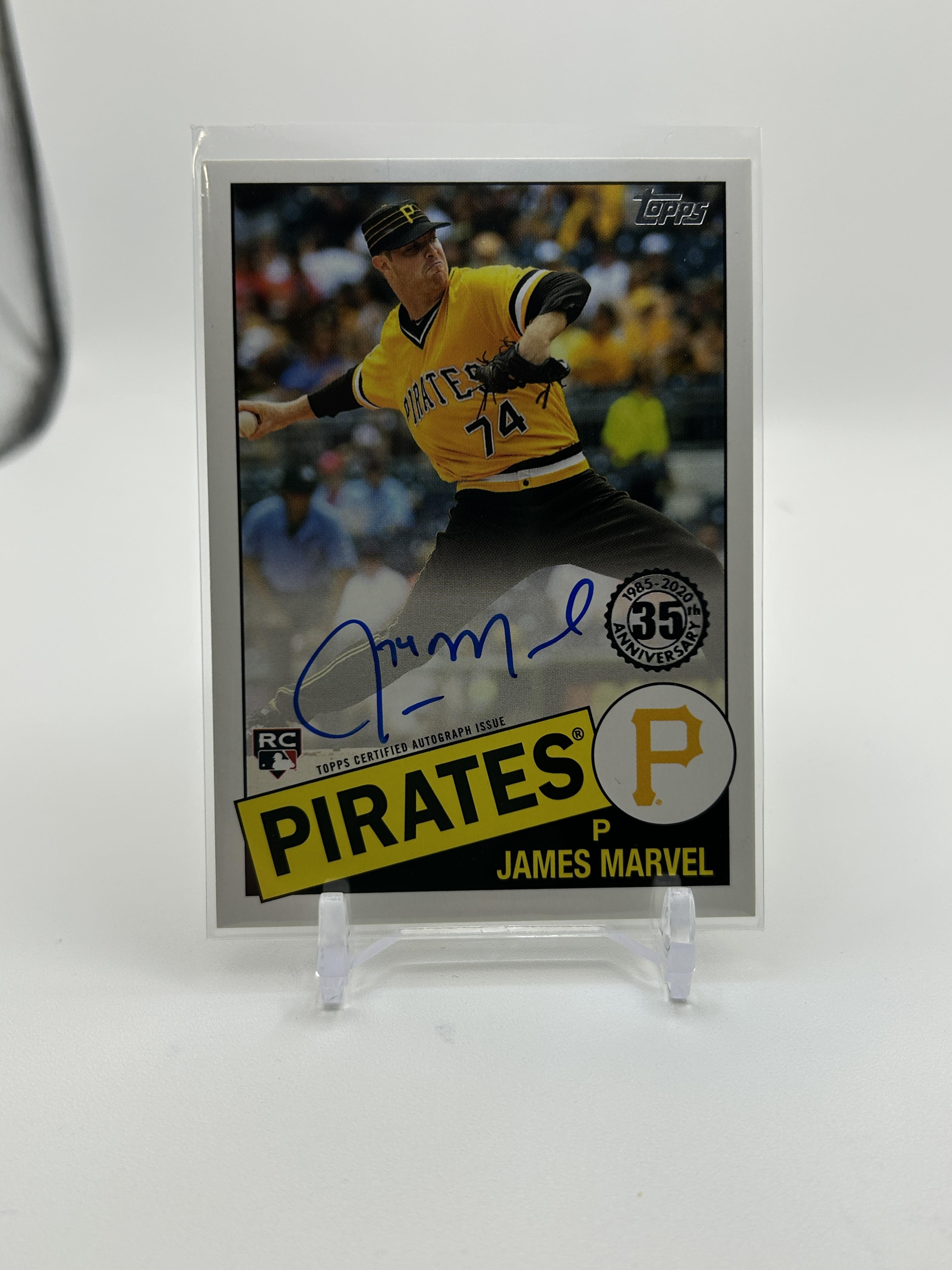 2020 Topps James Marvel On-Card Rookie Auto