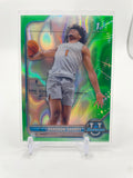 2021-22 Bowman University Chrome Shaedon Sharpe Green Lava Refractor Rookie /99