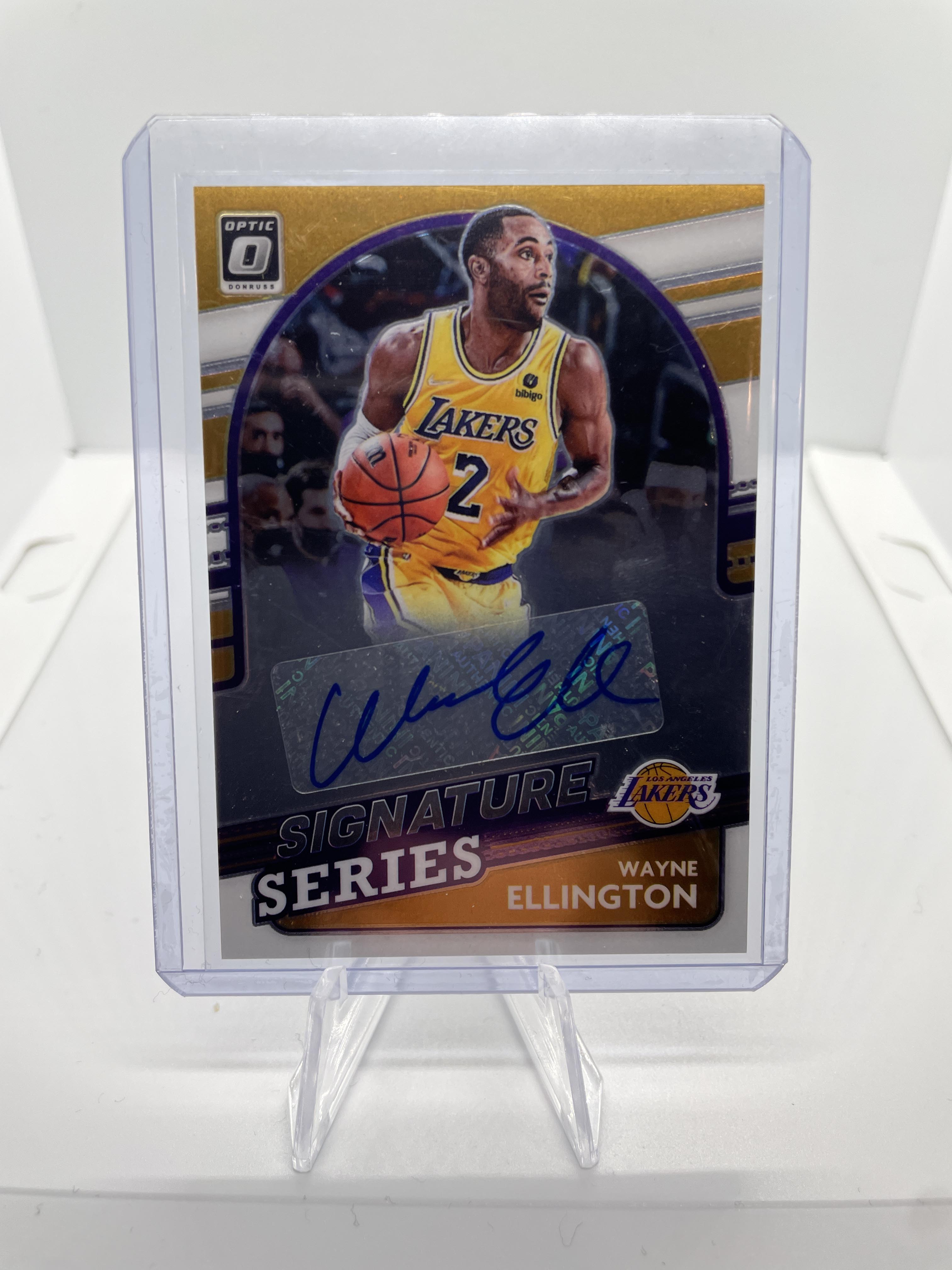 2021-22 Donruss Optic Wayne Ellington Signature Series SP Auto #SS-Wel