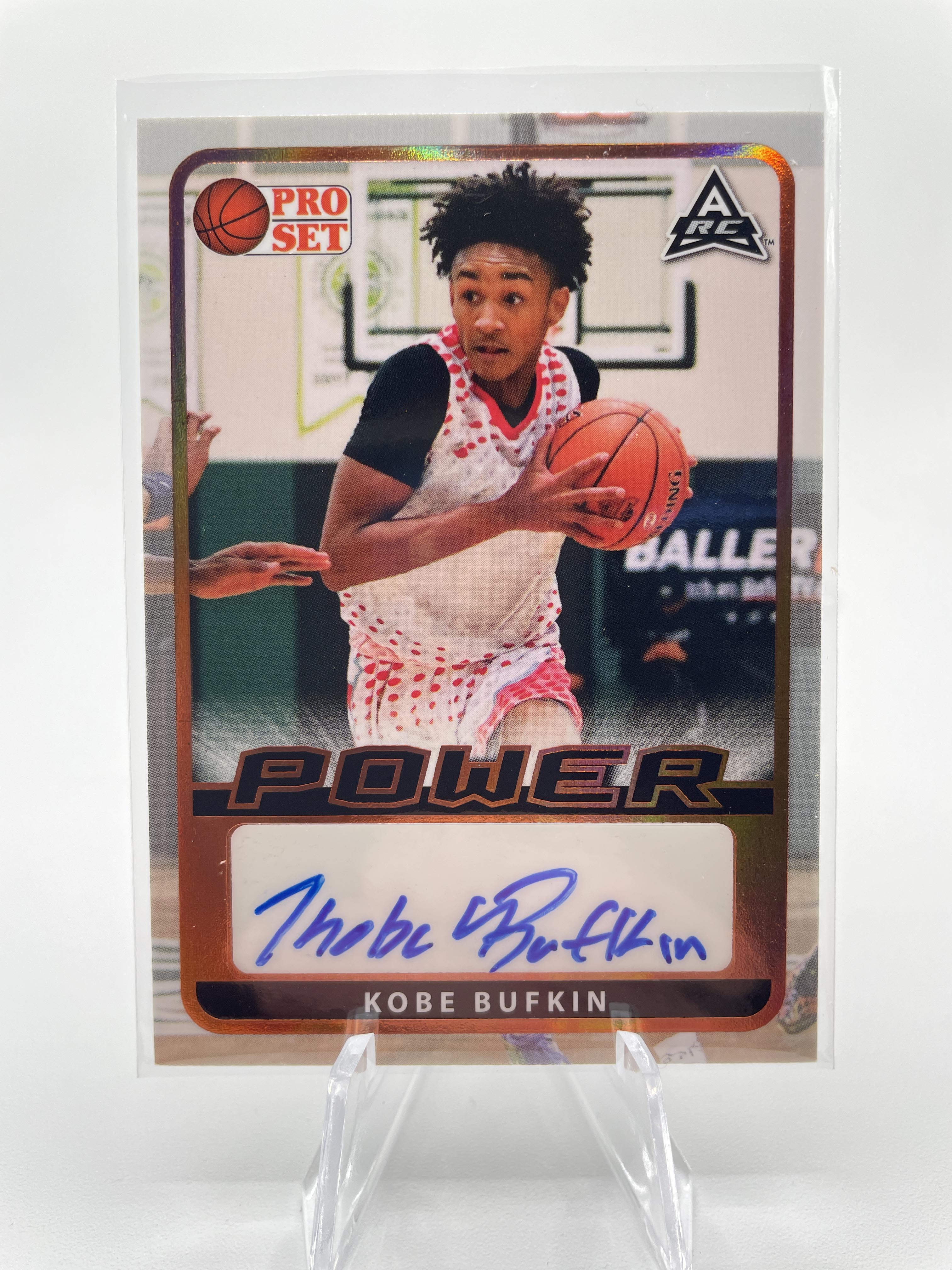 2021-22 Leaf Kobe Bufkin Rookie Auto Set (x4) Red /25 Aqua /99 + Metal Blue /50