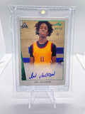 2021-22 Leaf Memories Ian Jackson Green Foil Rookie Auto /50