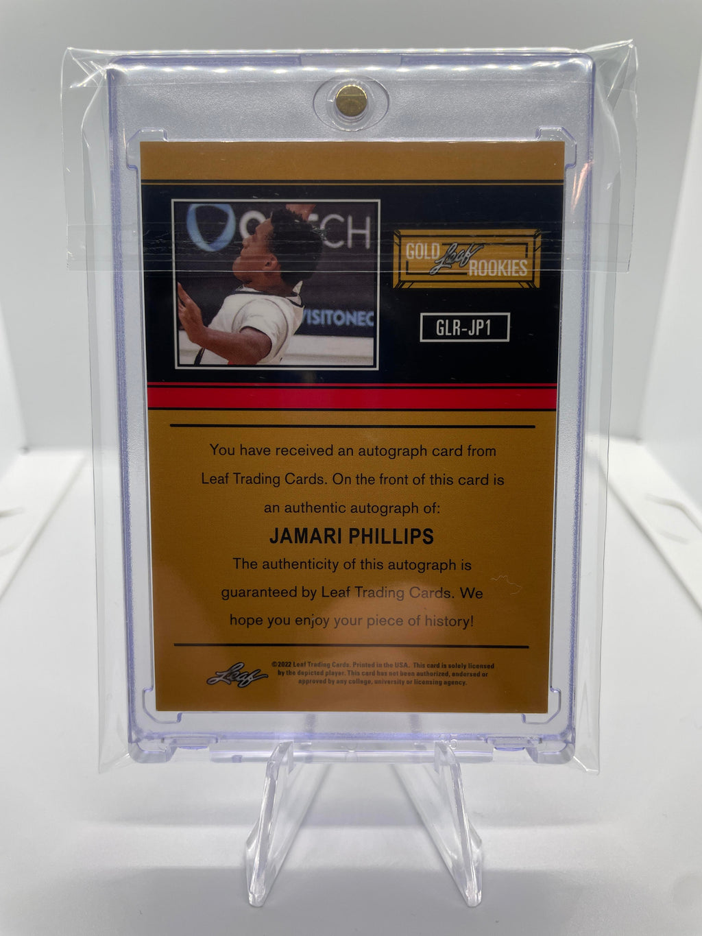 2021-22 Leaf Memories Jamari Phillips Bronze Rookie Auto SP