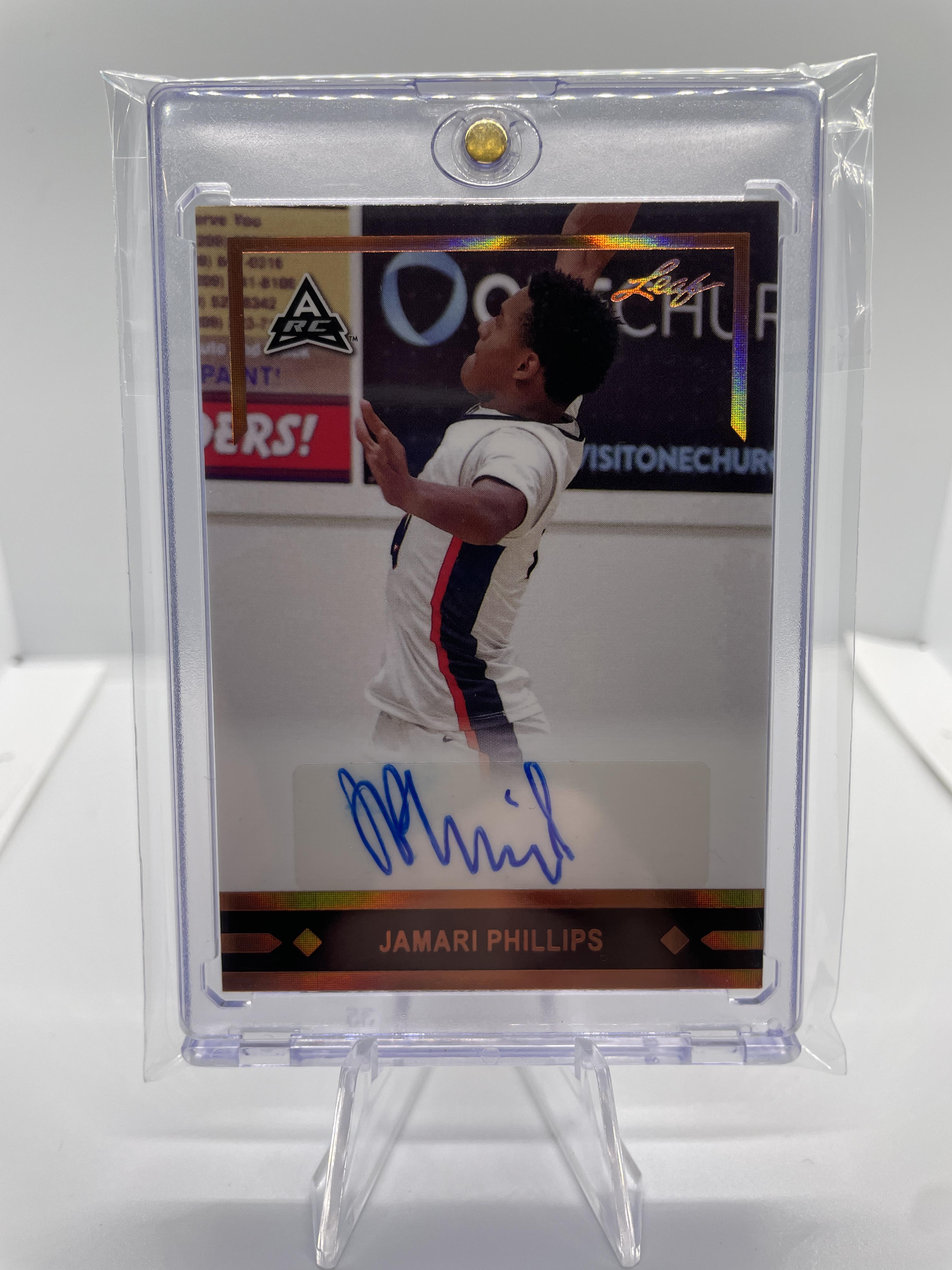 2021-22 Leaf Memories Jamari Phillips Bronze Rookie Auto SP