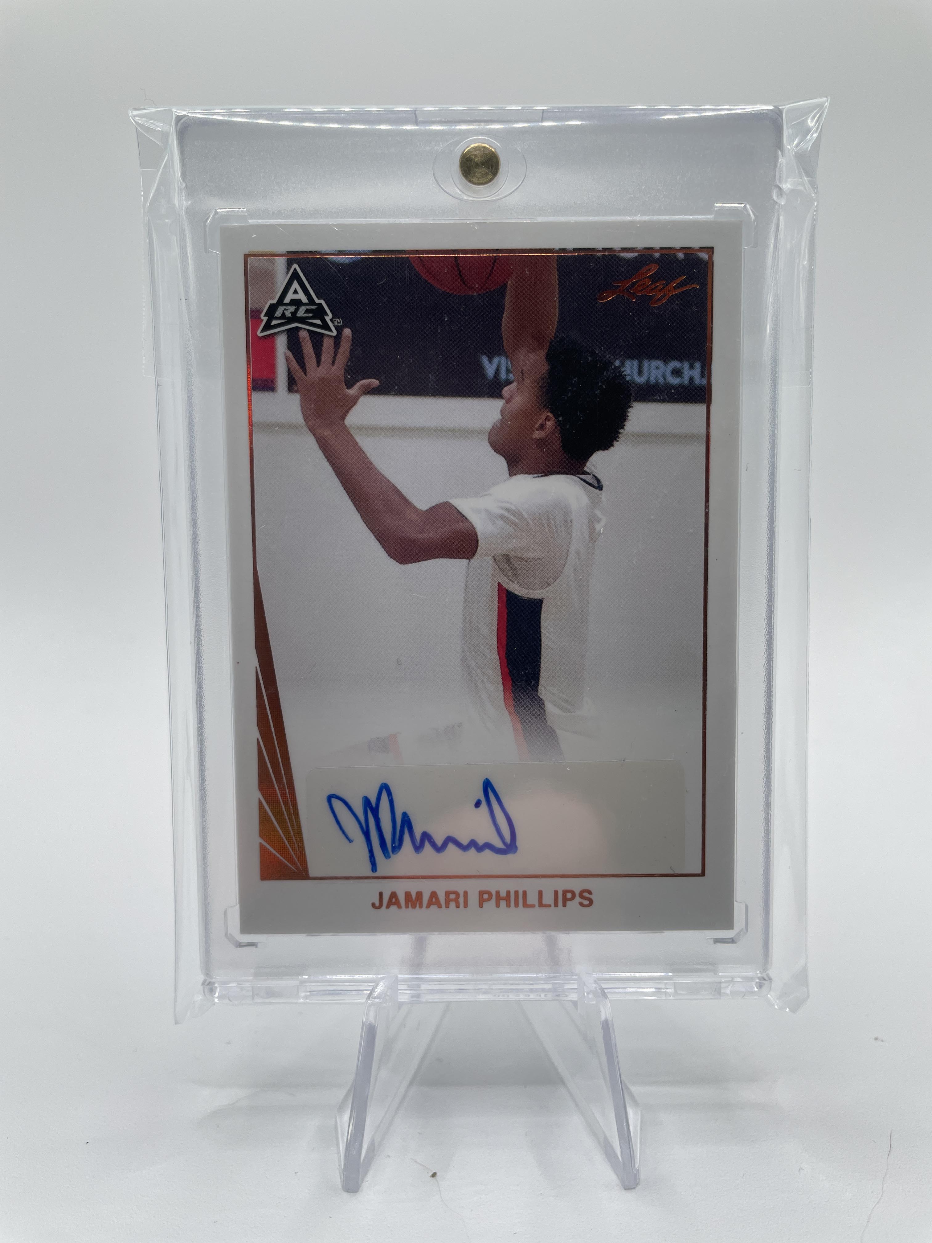 2021-22 Leaf Memories Jamari Phillips Bronze Rookie Auto SP