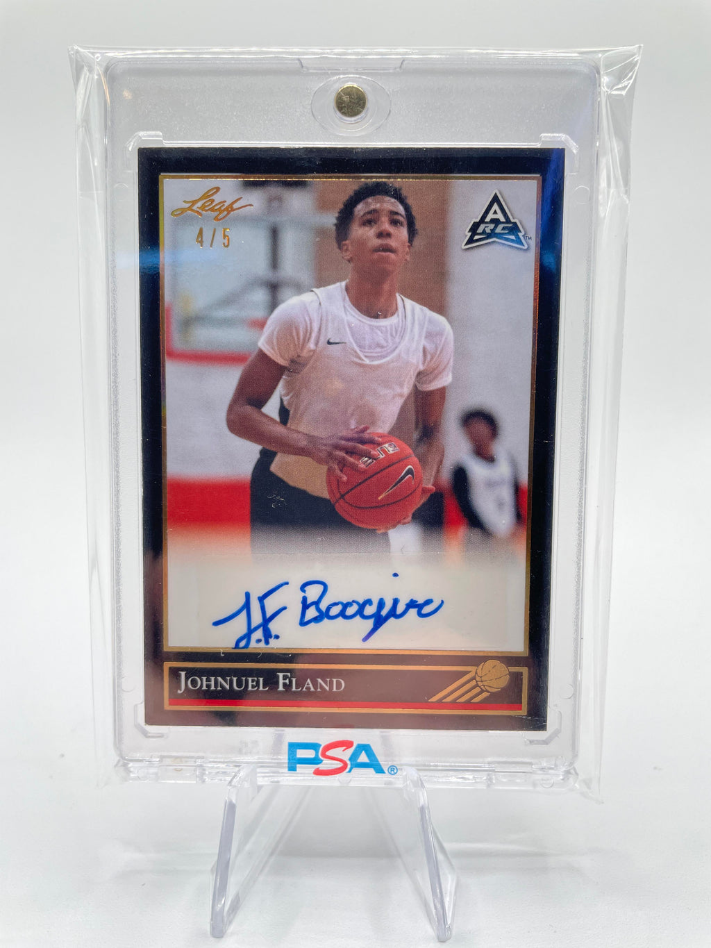 2021-22 Leaf Memories Johnuel Fland 1992 Gold Rookie Auto /5