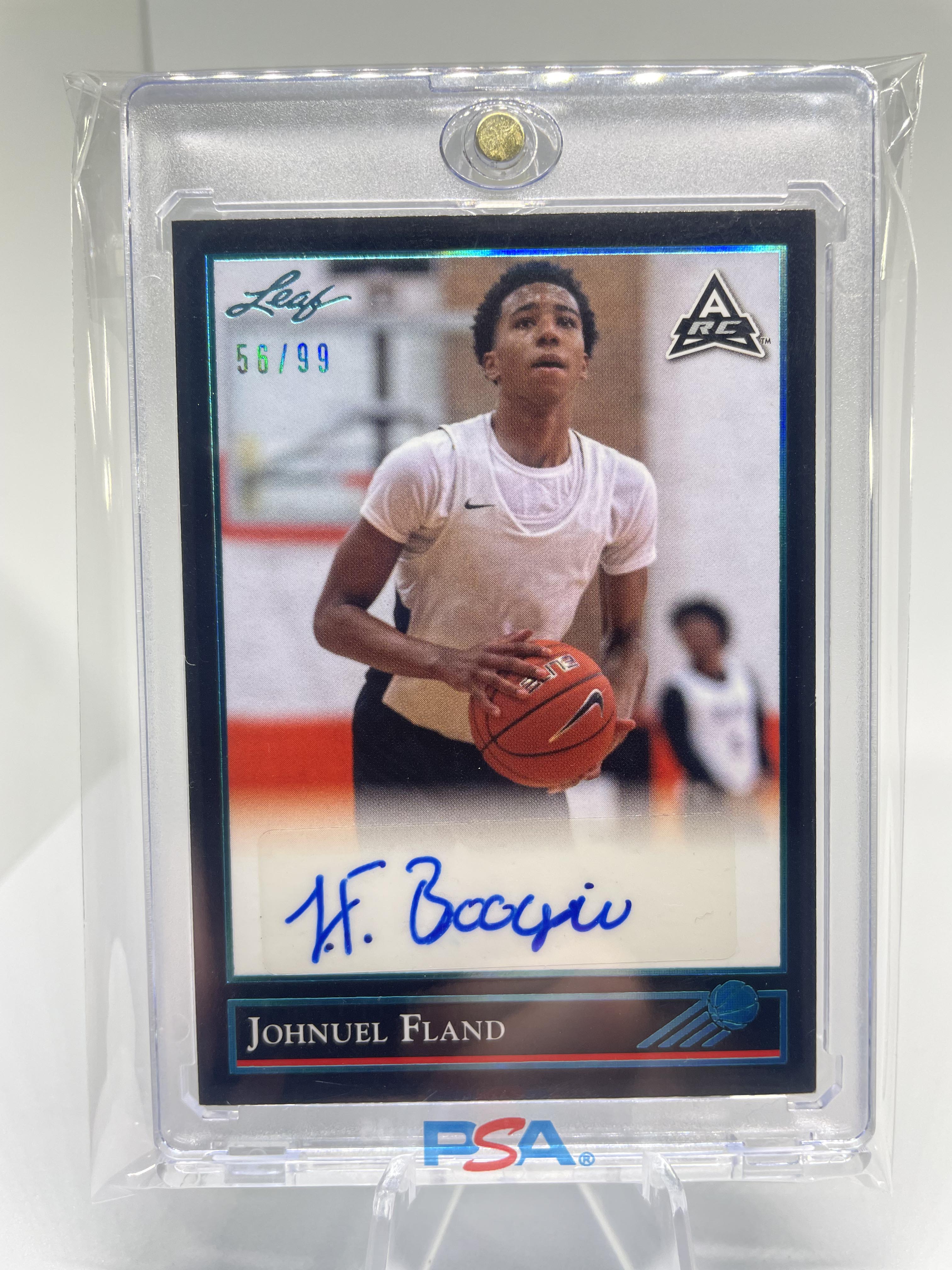 2021-22 Leaf Memories Johnuel Fland 1992 Platinum Rookie Auto /99