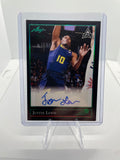 2021-22 Leaf Memories Justin Lewis Green Foil Rookie Auto /99