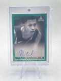 2021-22 Leaf Memories Naasir Cunningham 1960 Green Foil Rookie Auto /50