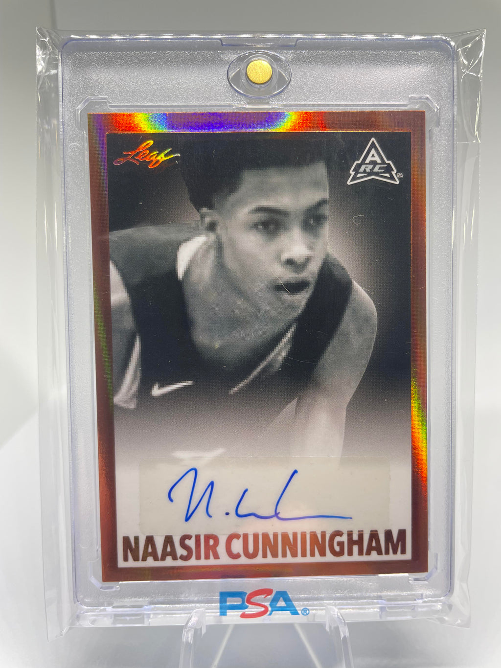 2021-22 Leaf Memories Naasir Cunningham 1960 Signatures Bronze Rookie Auto