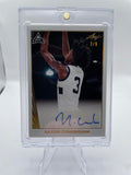 2021-22 Leaf Memories Naasir Cunningham Gold Holo Rookie Auto 3/5 Number Match