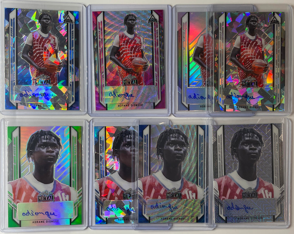 2021-22 Leaf Metal Adrame Diongue Refractor Auto Set /10 /20 /25 Set (x7)