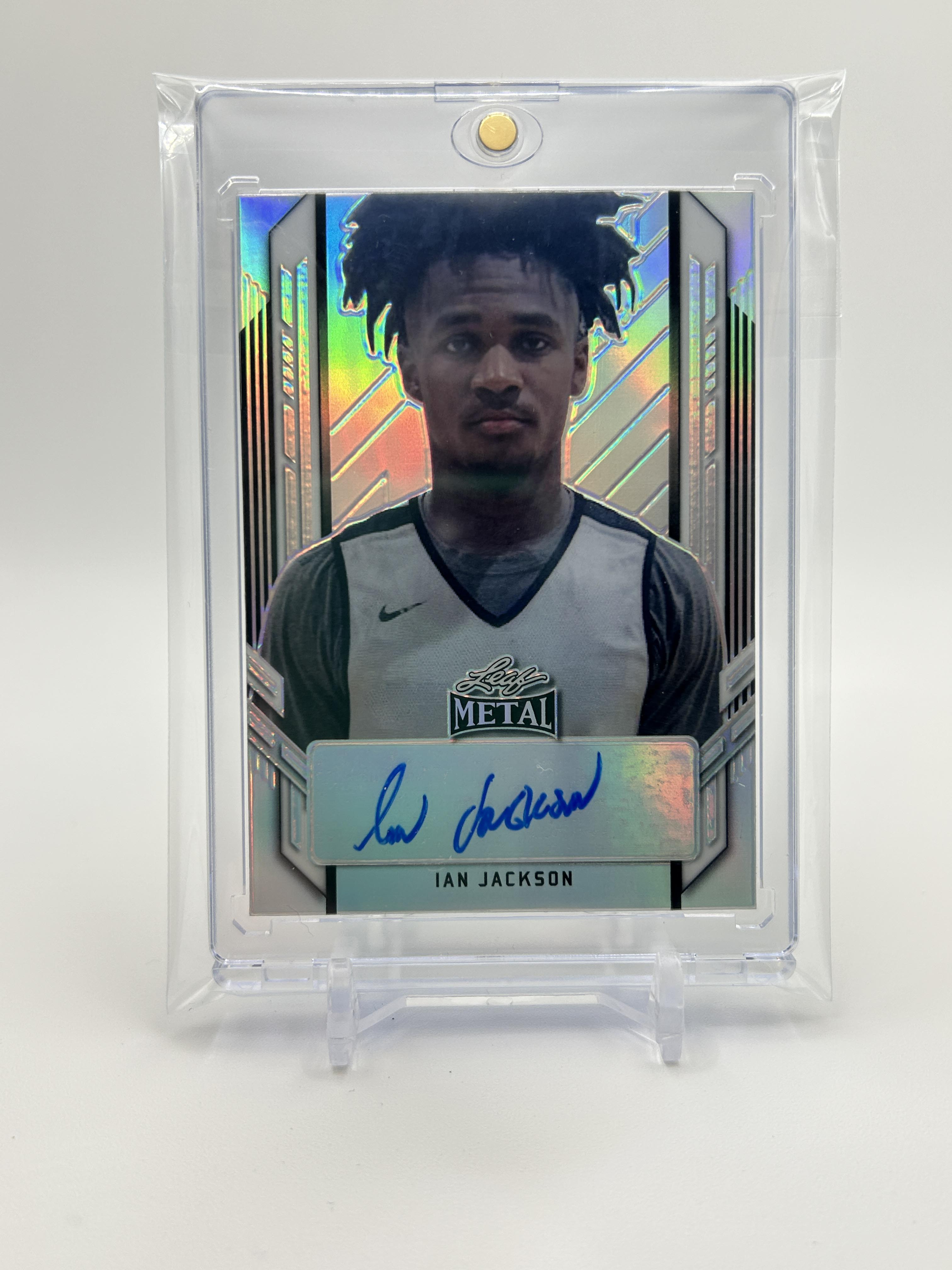 2021-22 Leaf Metal Ian Jackson Portrait Prizm Rookie Auto