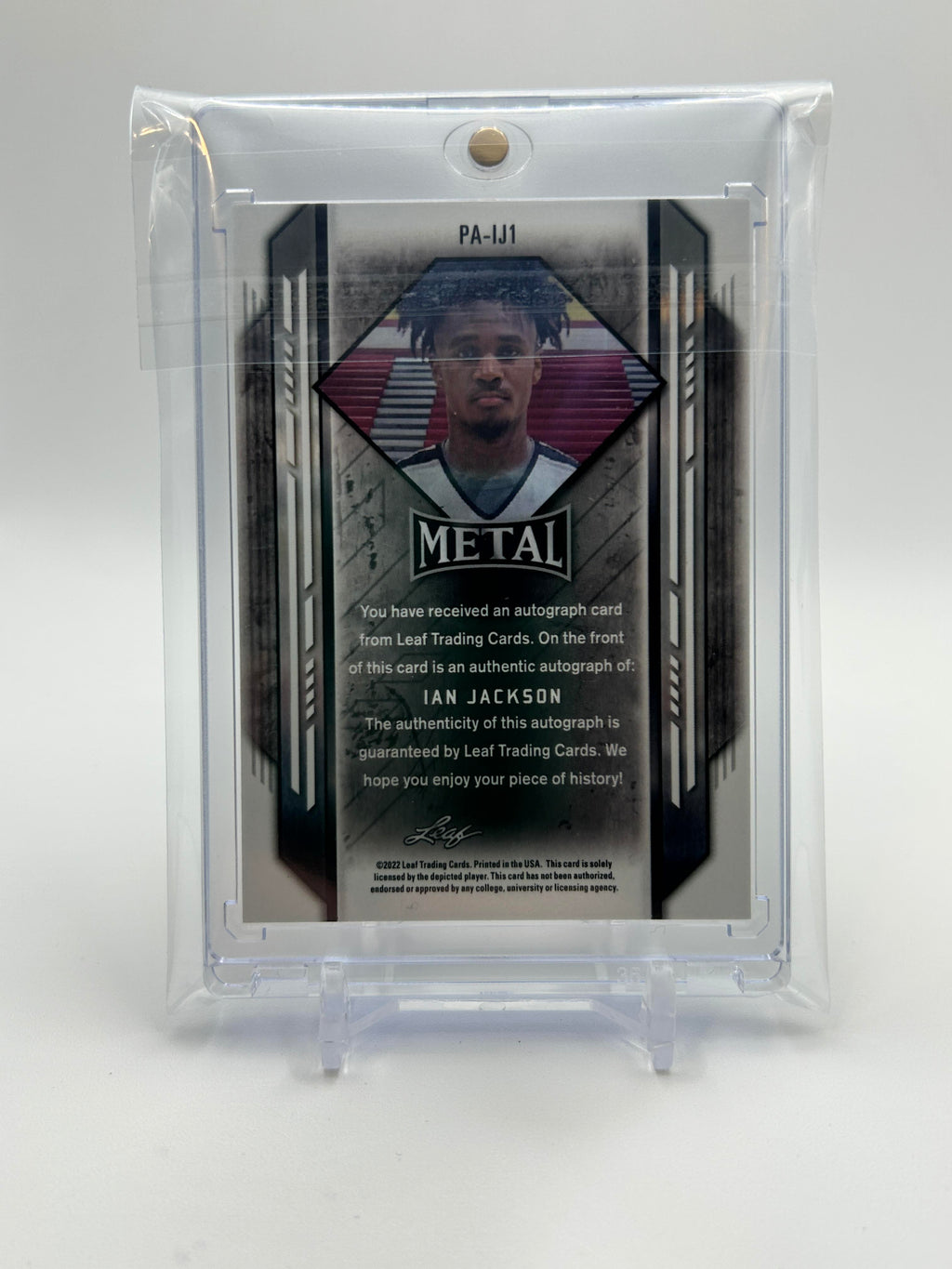 2021-22 Leaf Metal Ian Jackson Portrait Prizm Rookie Auto