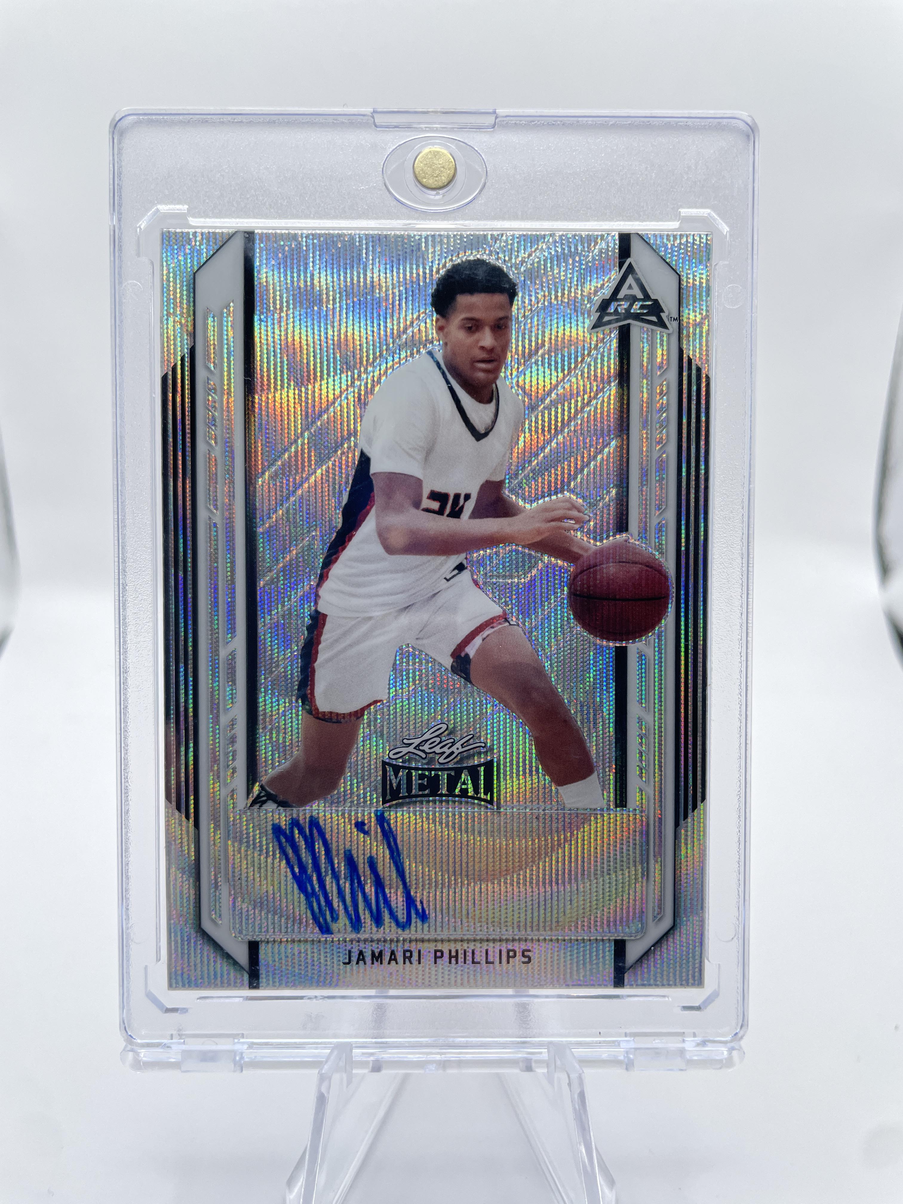 2021-22 Leaf Metal Jamari Phillips Kaleidoscope Rookie Auto SP