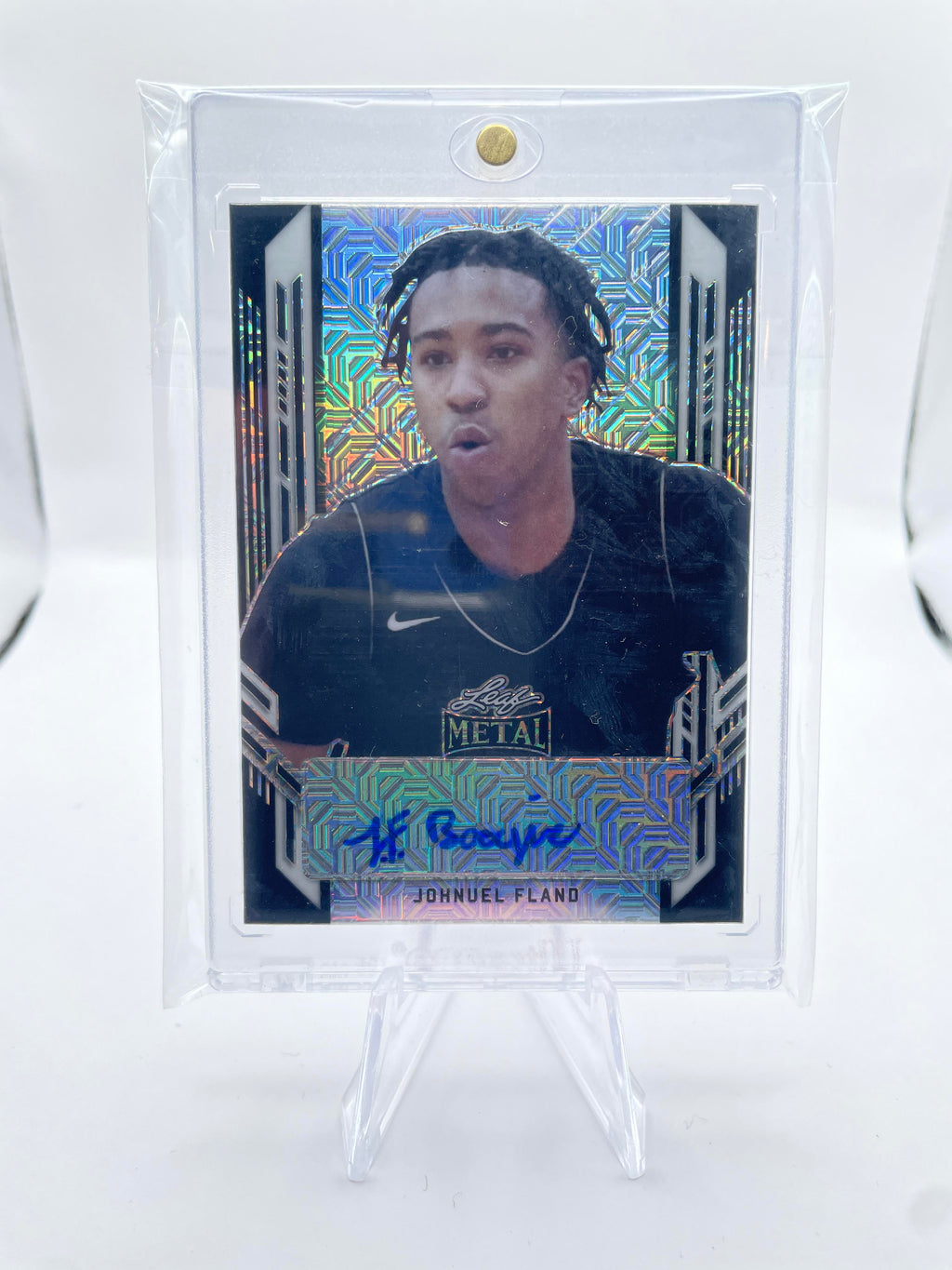 2021-22 Leaf Metal Johnuel Fland Black Mojo Prizm Portrait Rookie Auto 5/5