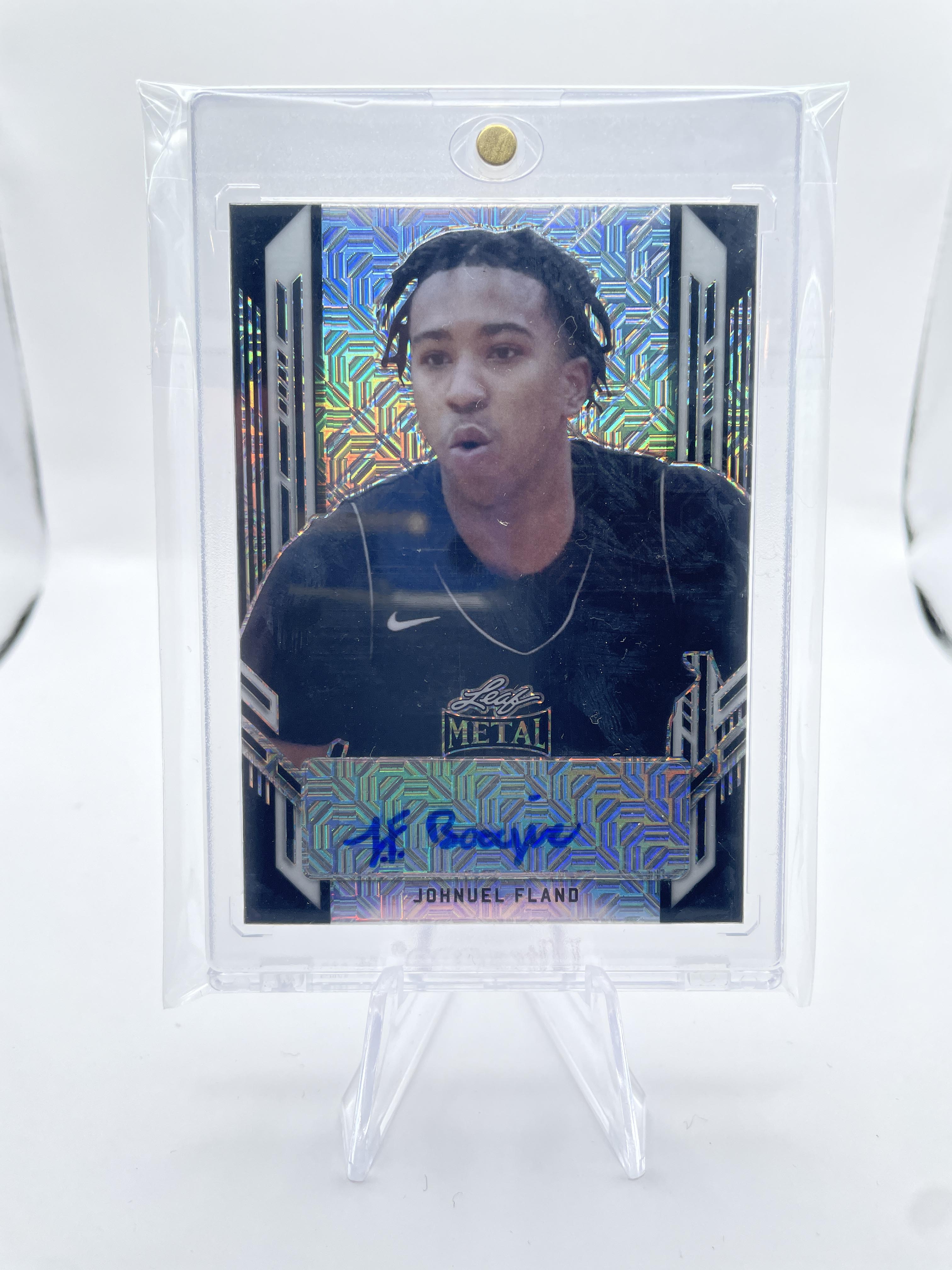 2021-22 Leaf Metal Johnuel Fland Black Mojo Prizm Portrait Rookie Auto 5/5