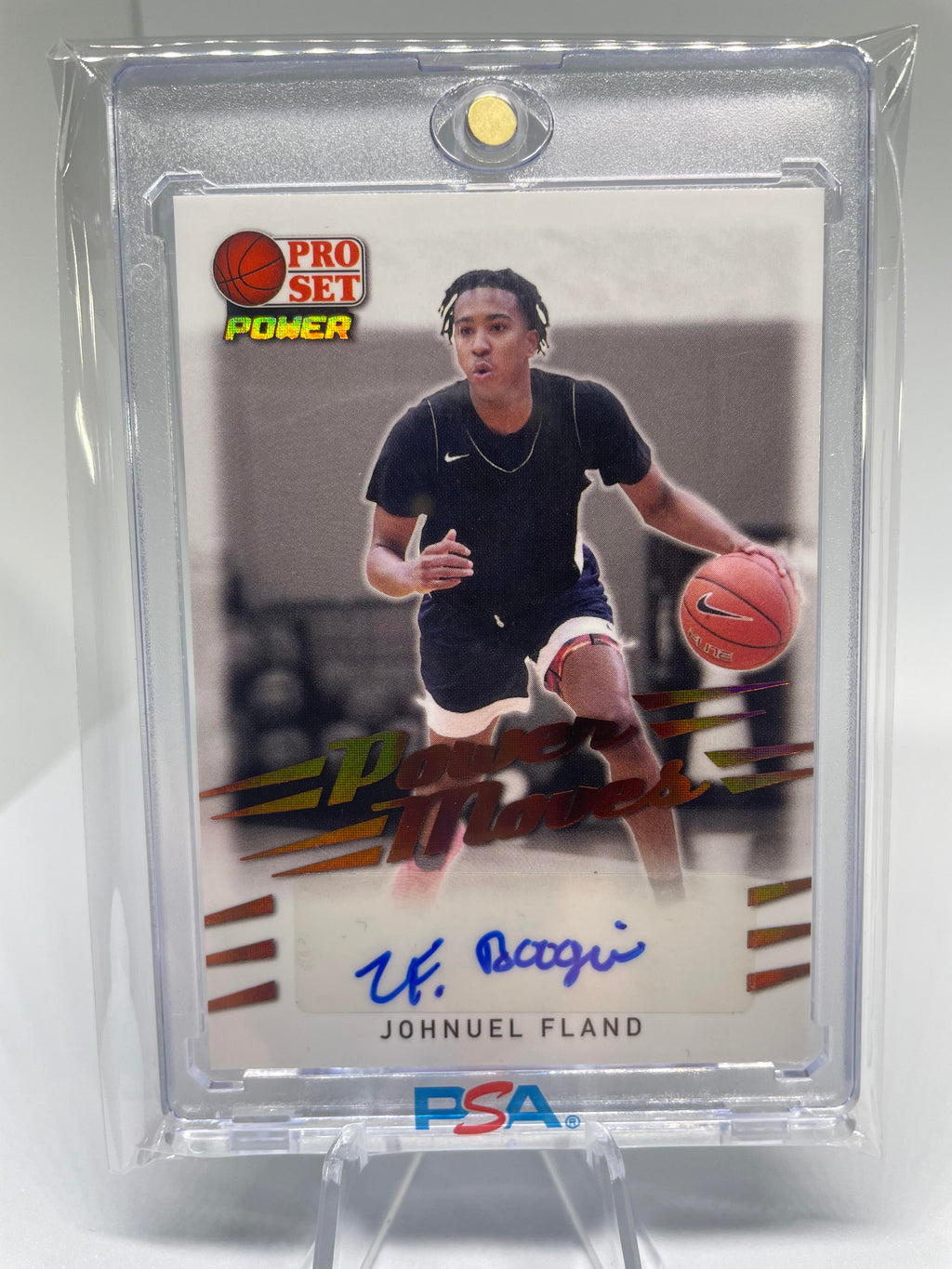 2021-22 Leaf Pro Set Power Johnuel Fland Bronze Rookie Auto #PM-JF1