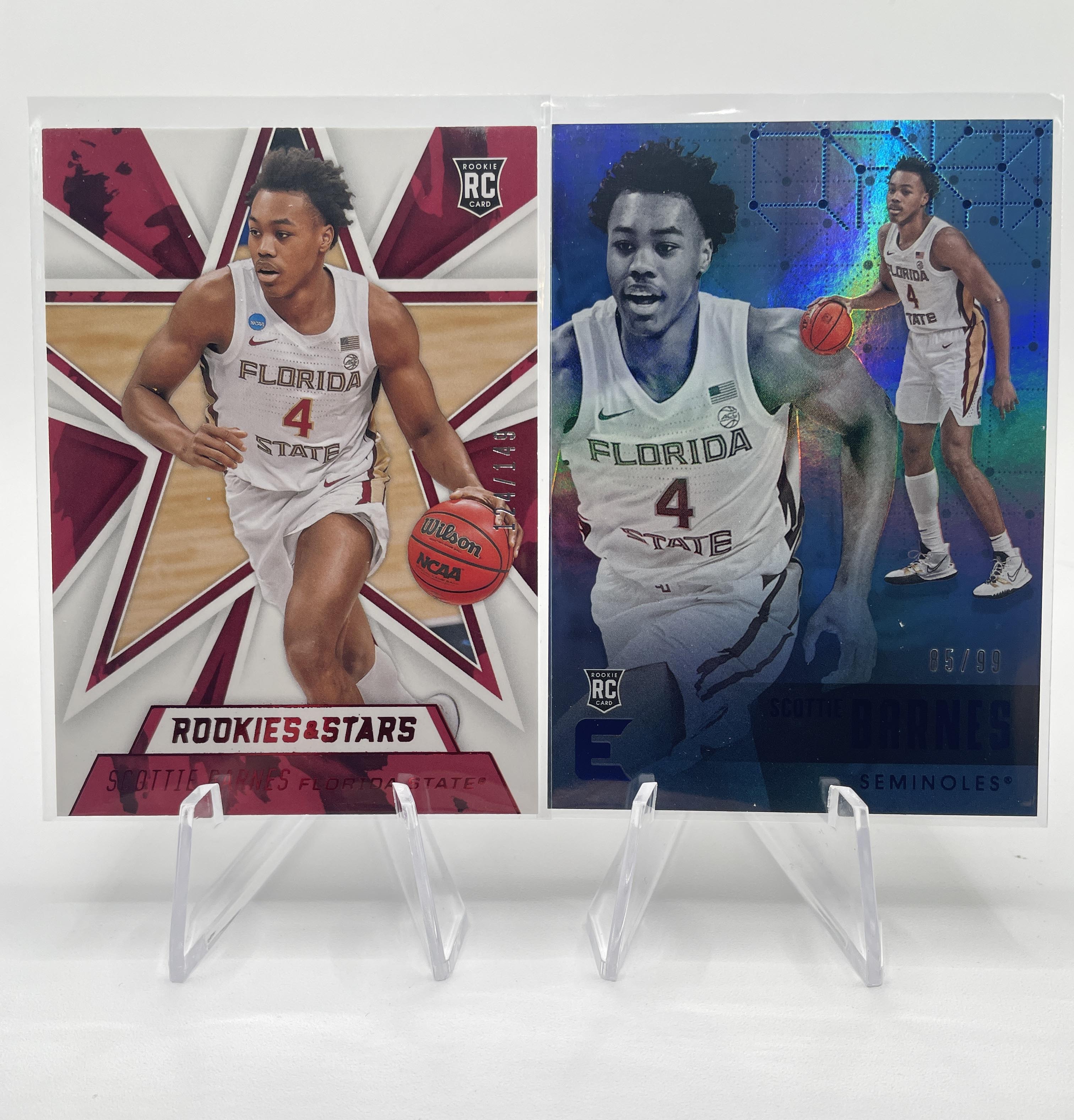 2021-22 Panini Chronicles Scottie Barnes Blue Rookie /99 + Prizm Insert Set (11)