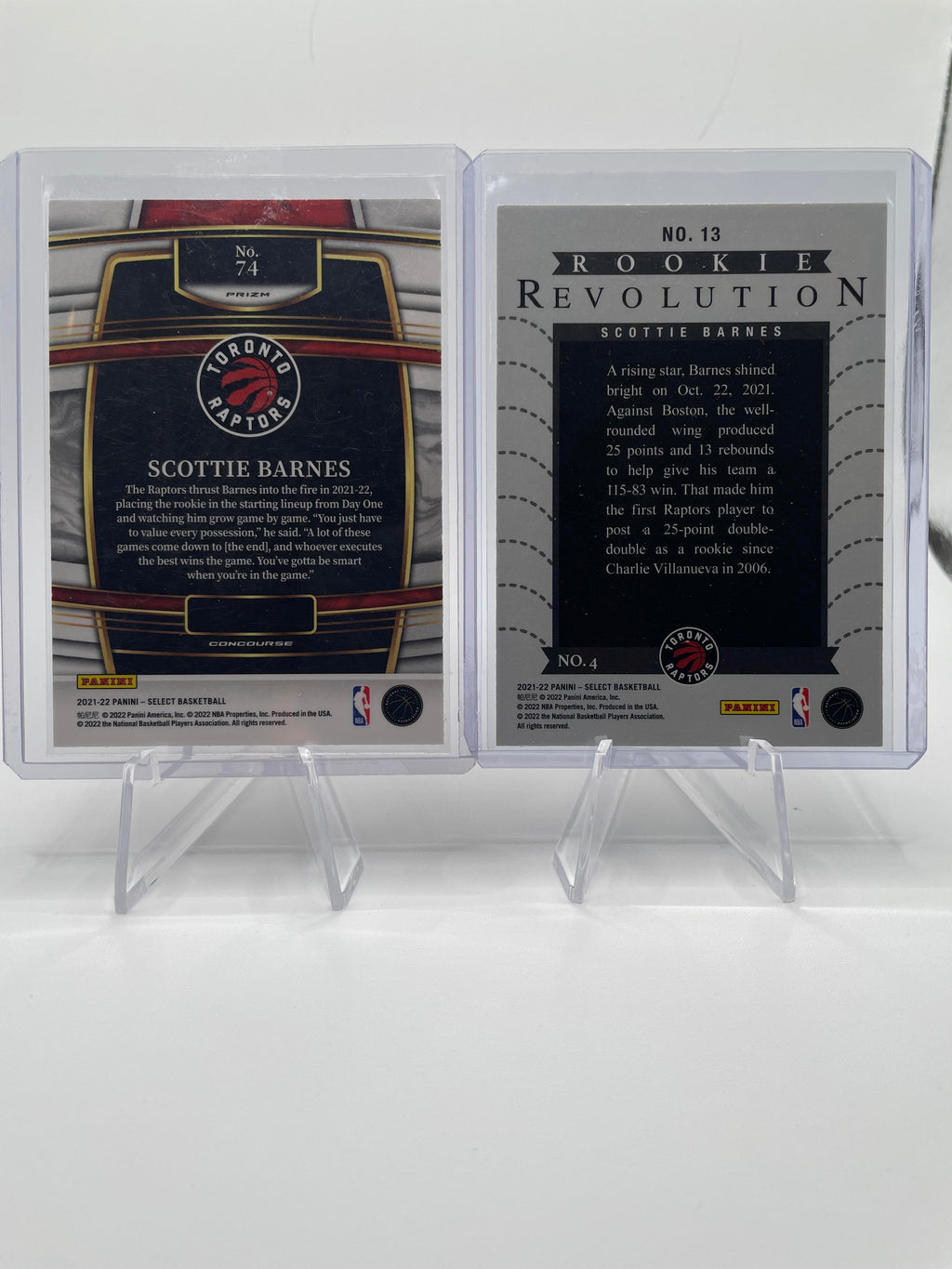 2021-22 Panini Chronicles Scottie Barnes Blue Rookie /99 + Prizm Insert Set (11)