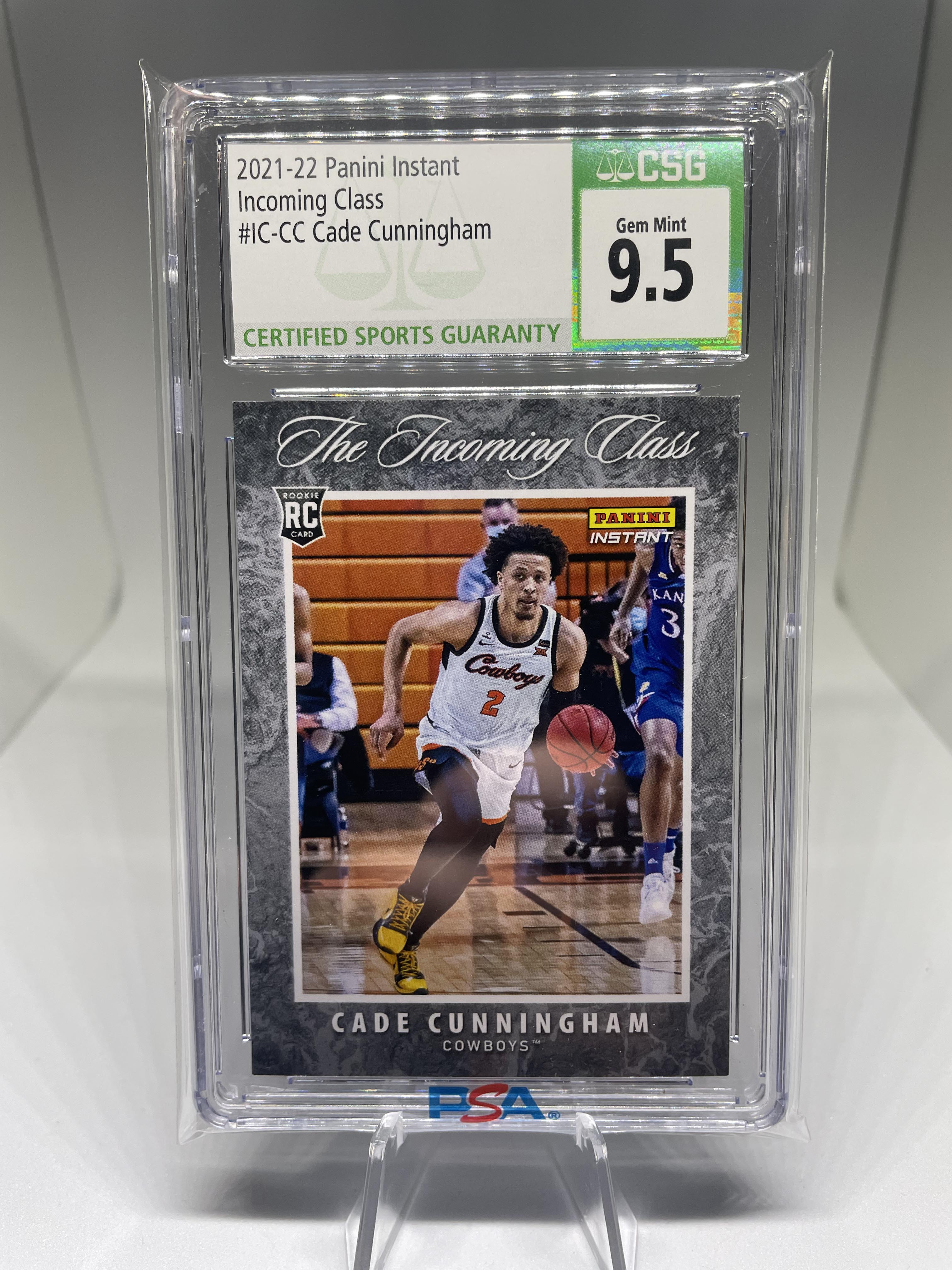 2021-22 Panini Instant Incoming Class Cade Cunningham Rookie 1/2343 CSG 9.5 MINT