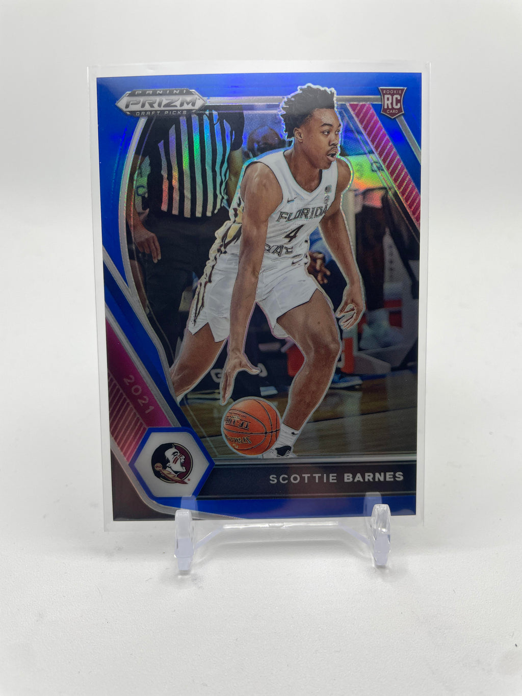 2021-22 Panini Prizm Draft Picks Scottie Barnes Blue Prizm Rookie /199