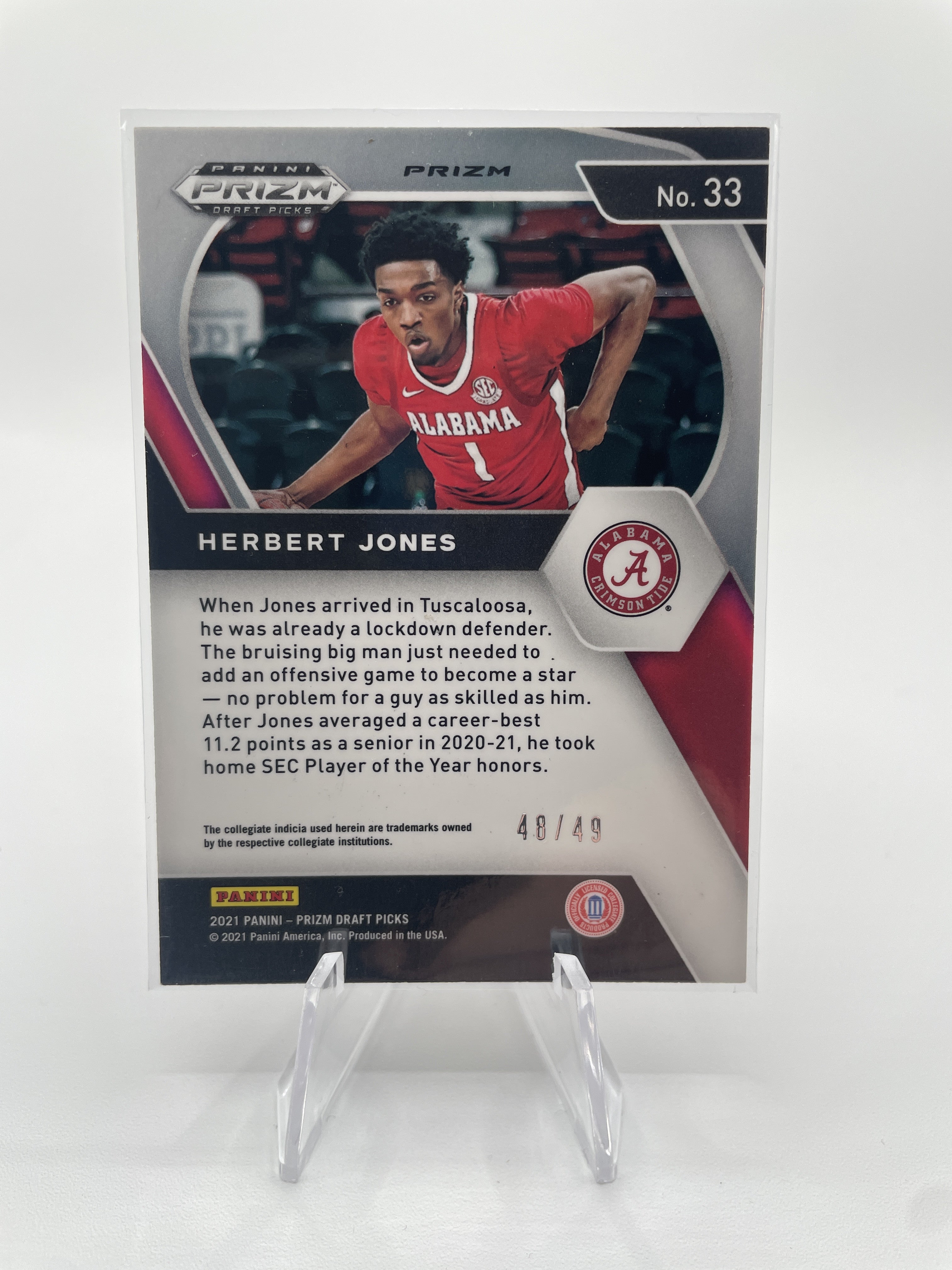 2021-22 Panini Prizm Herbert Jones Orange /49 + RWB + Red /149 Rookie Set (x8)