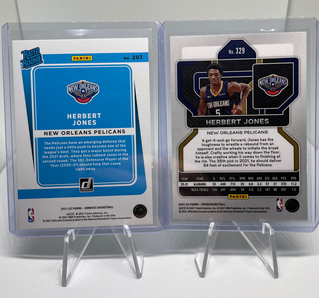 2021-22 Panini Prizm Herbert Jones Orange /49 + RWB + Red /149 Rookie Set (x8)