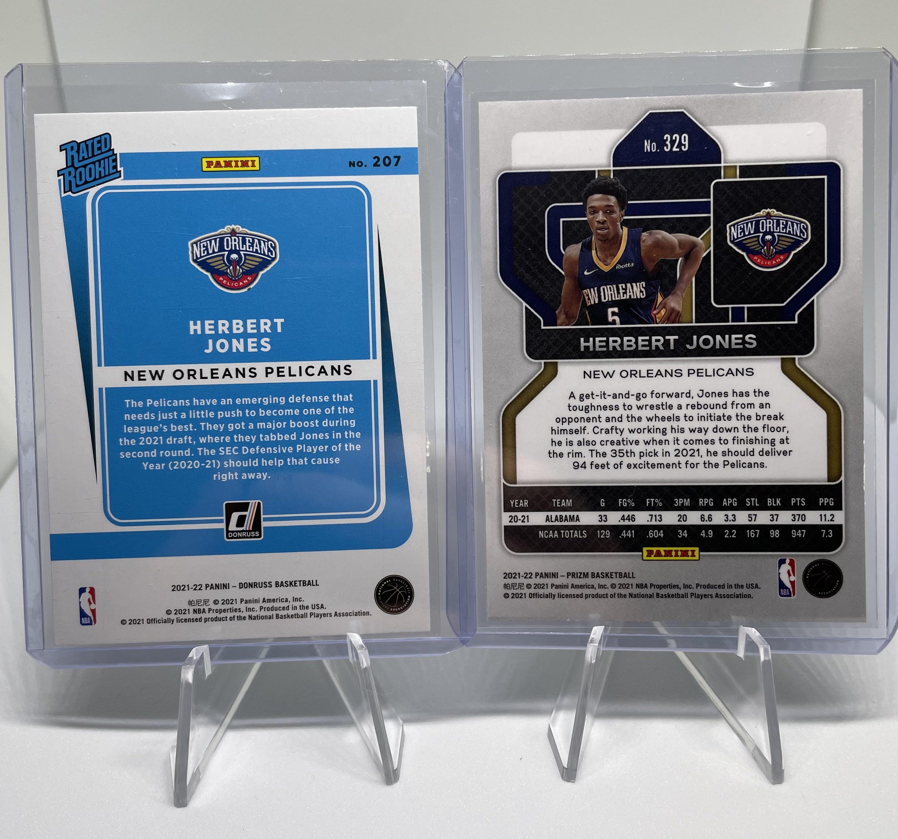 2021-22 Panini Prizm Herbert Jones Orange /49 + RWB + Red /149 Rookie Set (x8)
