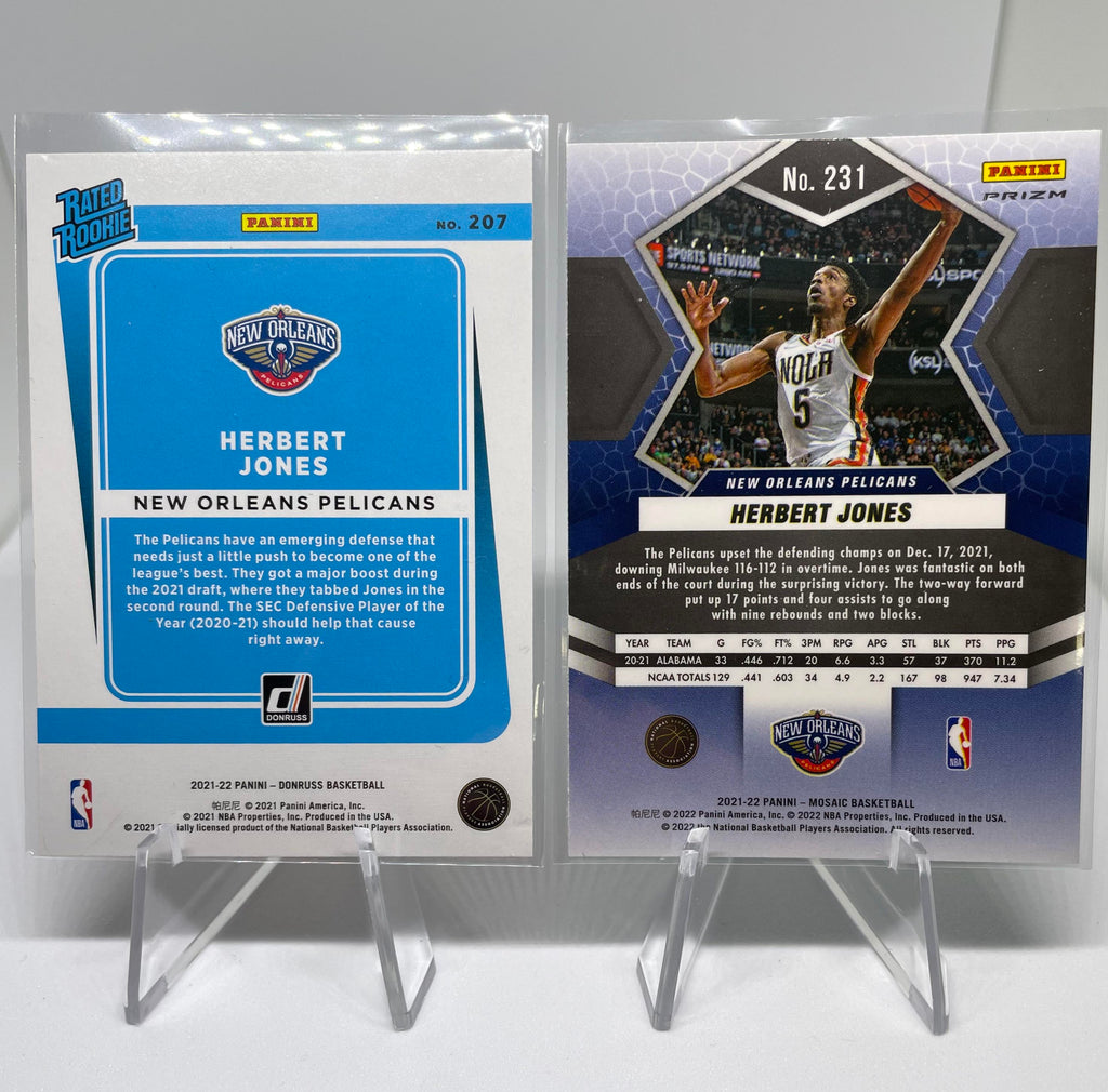 2021-22 Panini Prizm Herbert Jones Orange /49 + RWB + Red /149 Rookie Set (x8)