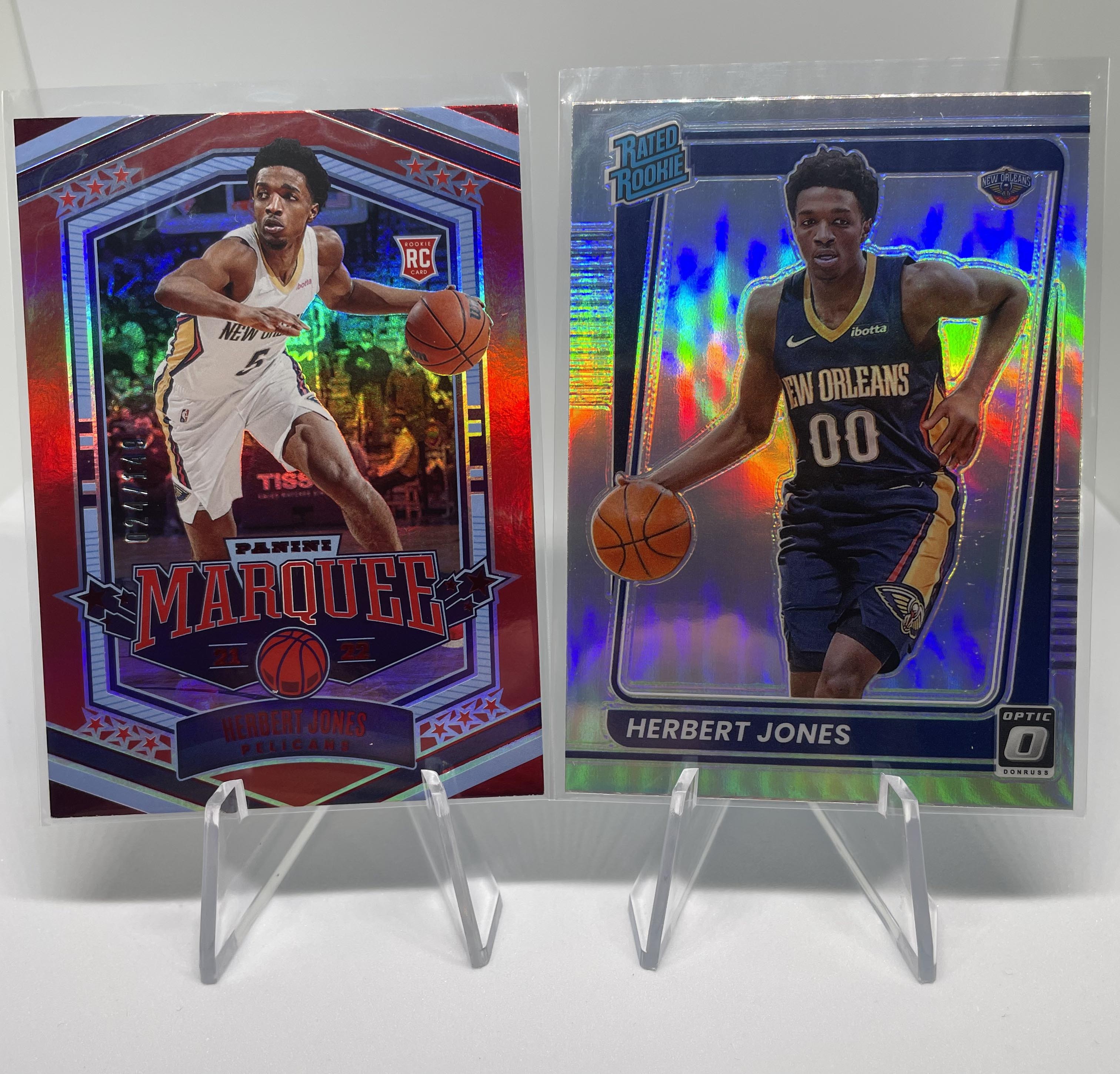 2021-22 Panini Prizm Herbert Jones Orange /49 + RWB + Red /149 Rookie Set (x8)