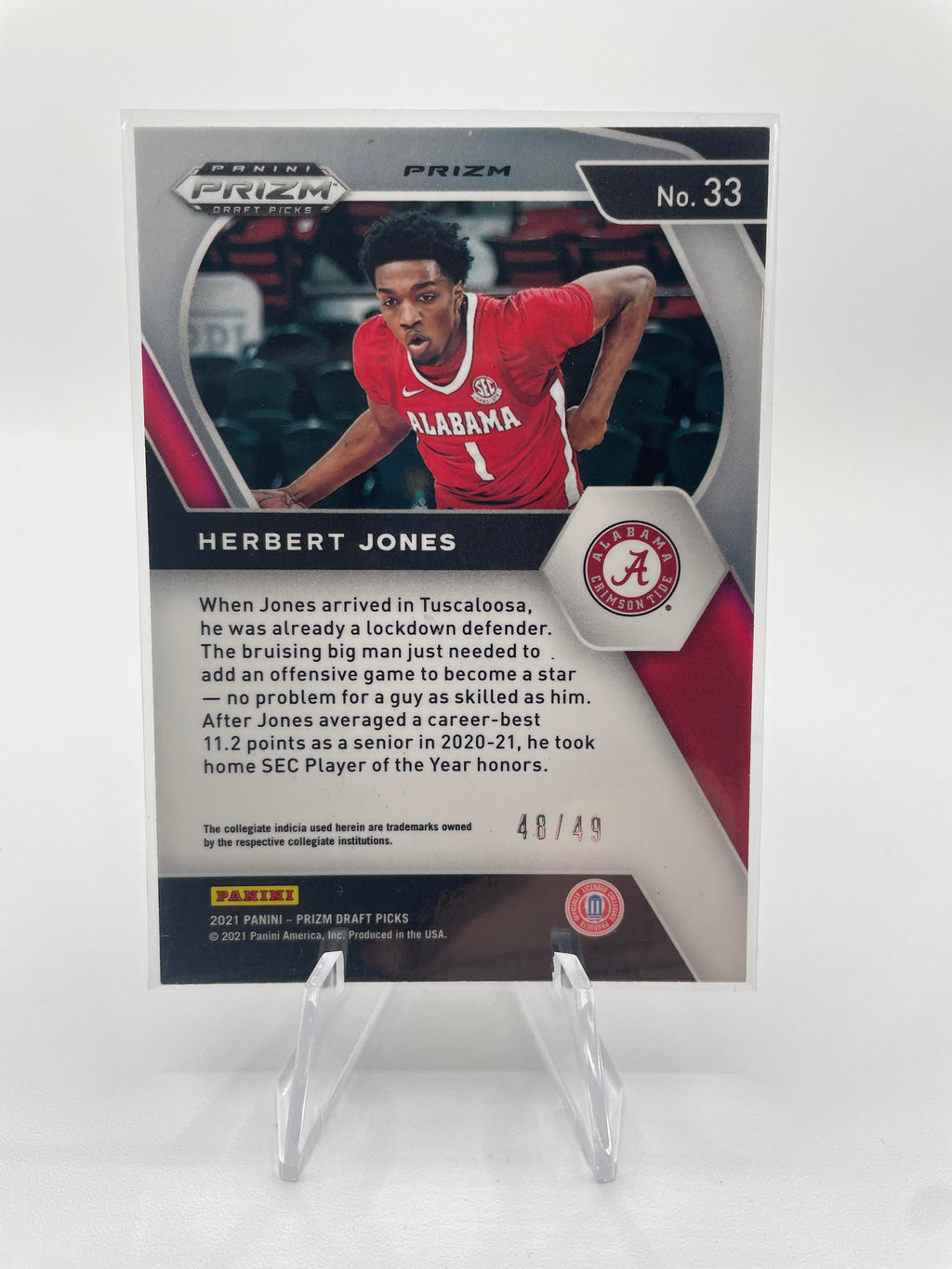 2021-22 Panini Prizm Herbert Jones Orange /49 + RWB + Red /149 Rookie Set (x8)