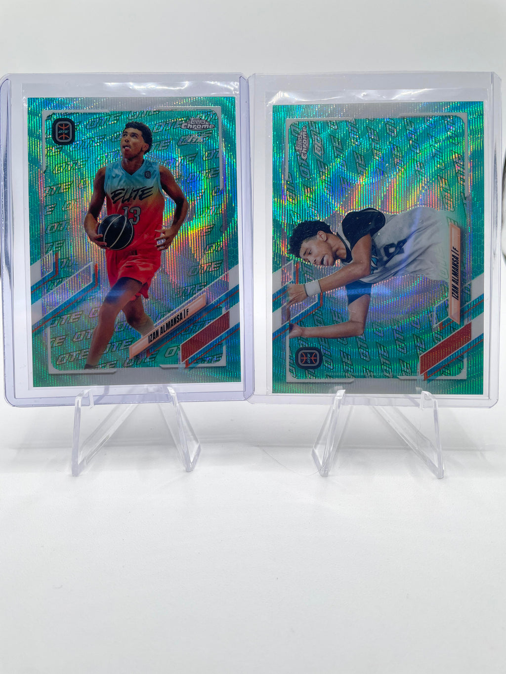 2021-22 Topps OTE Chrome Izan Almansa Green Refractor /75 Aqua /199 Purple /399