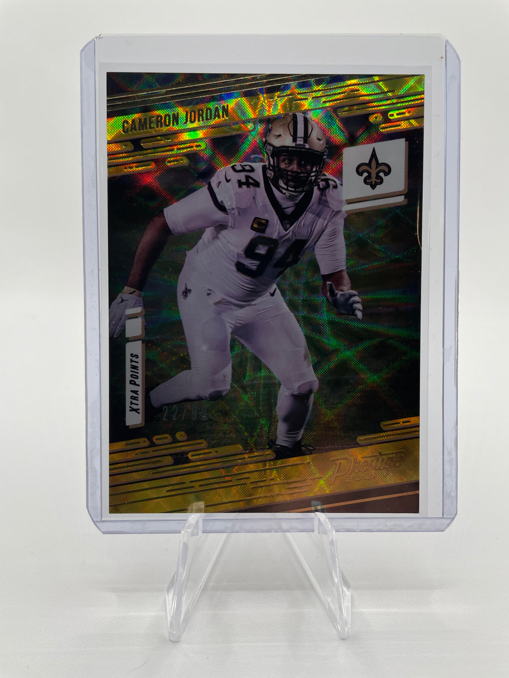2021 Panini Prestige Cameron Jordan Xtra Points Gold Refractor Parallel #136