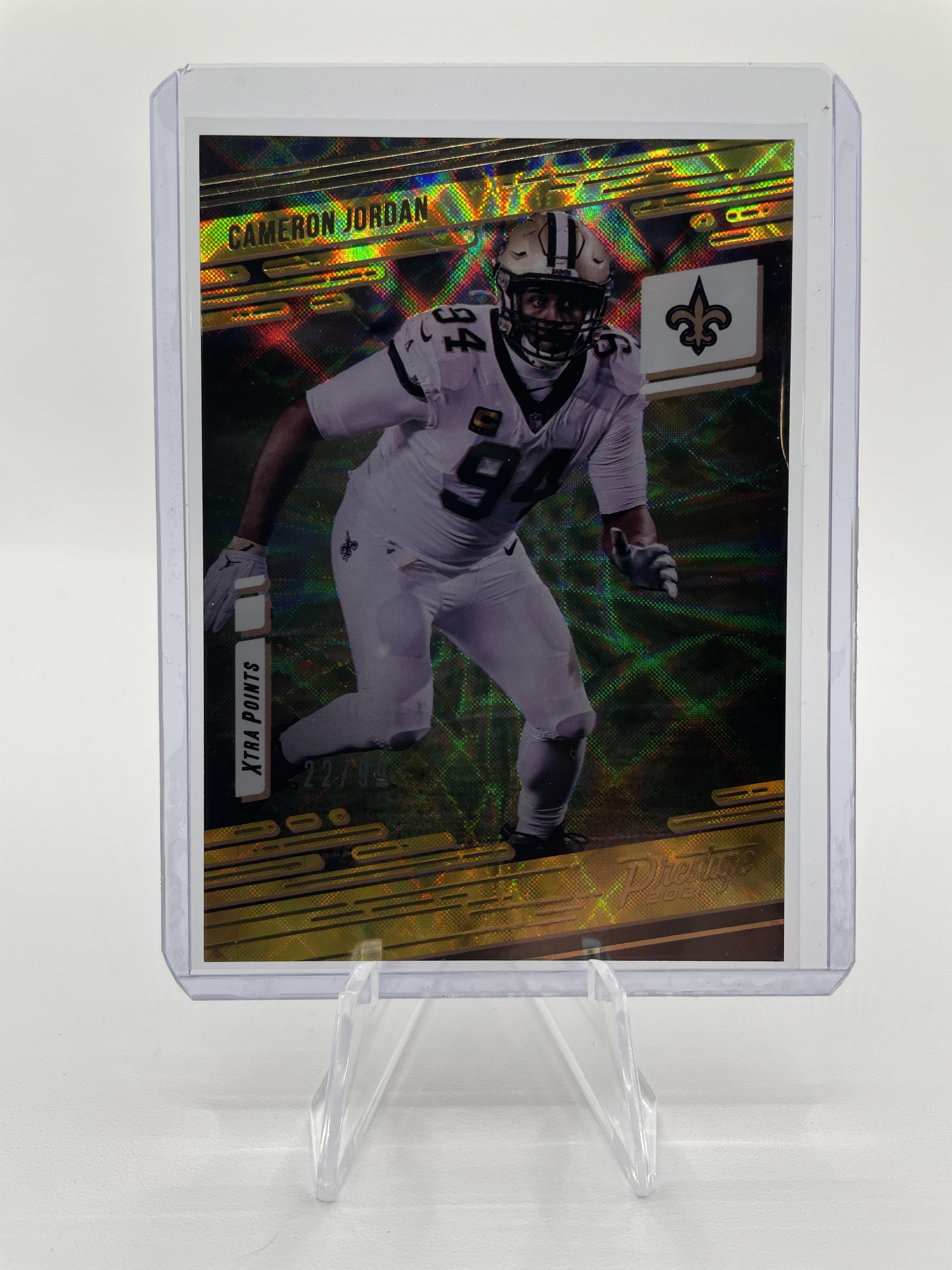 2021 Panini Prestige Cameron Jordan Xtra Points Gold Refractor Parallel #136
