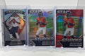 2021 Panini Rookies & Stars Justin Fields Silver & Red Prizm Rookie Set (x3)